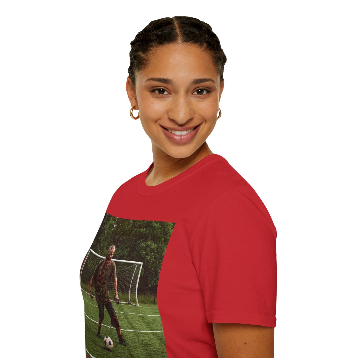 Soccer Themed Unisex Softstyle T-Shirt - Perfect for Sports Lovers