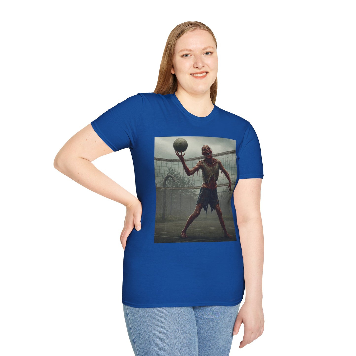 Zombie Basketball Unisex Softstyle T-Shirt | Horror Graphic Tee