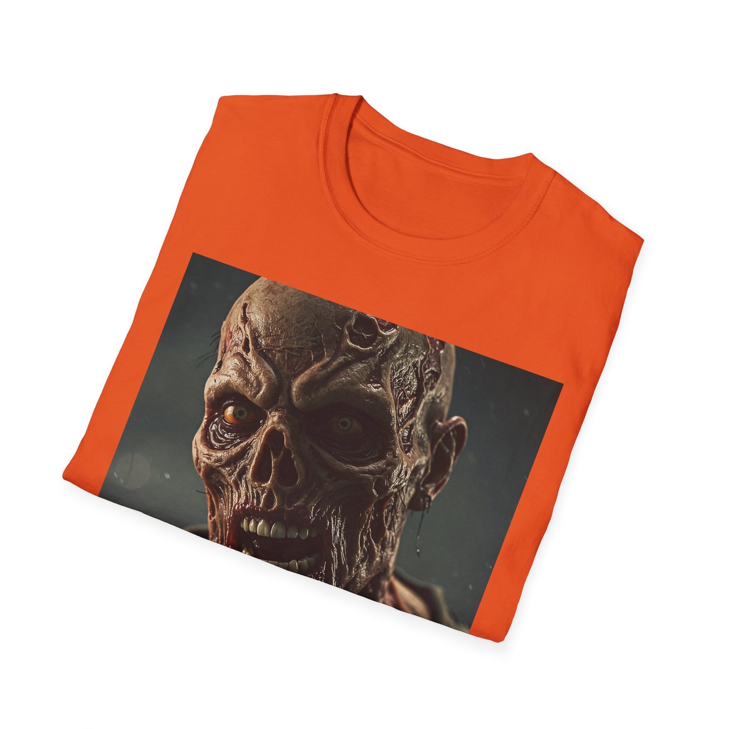 Apocalyptic Portrait Tee, bold, decaying zombie graphic