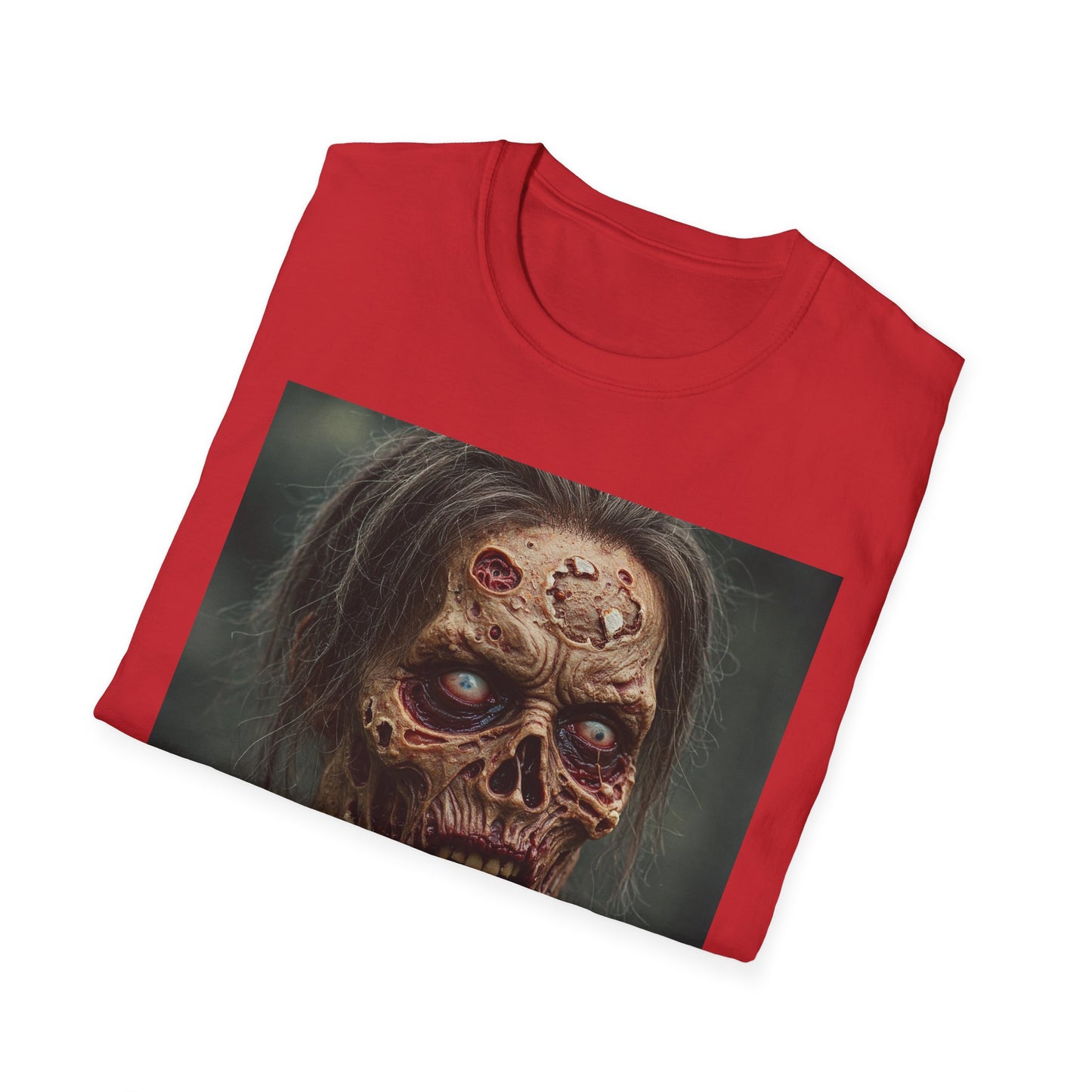 Apocalyptic Portrait Tee, bold, decaying zombie graphic