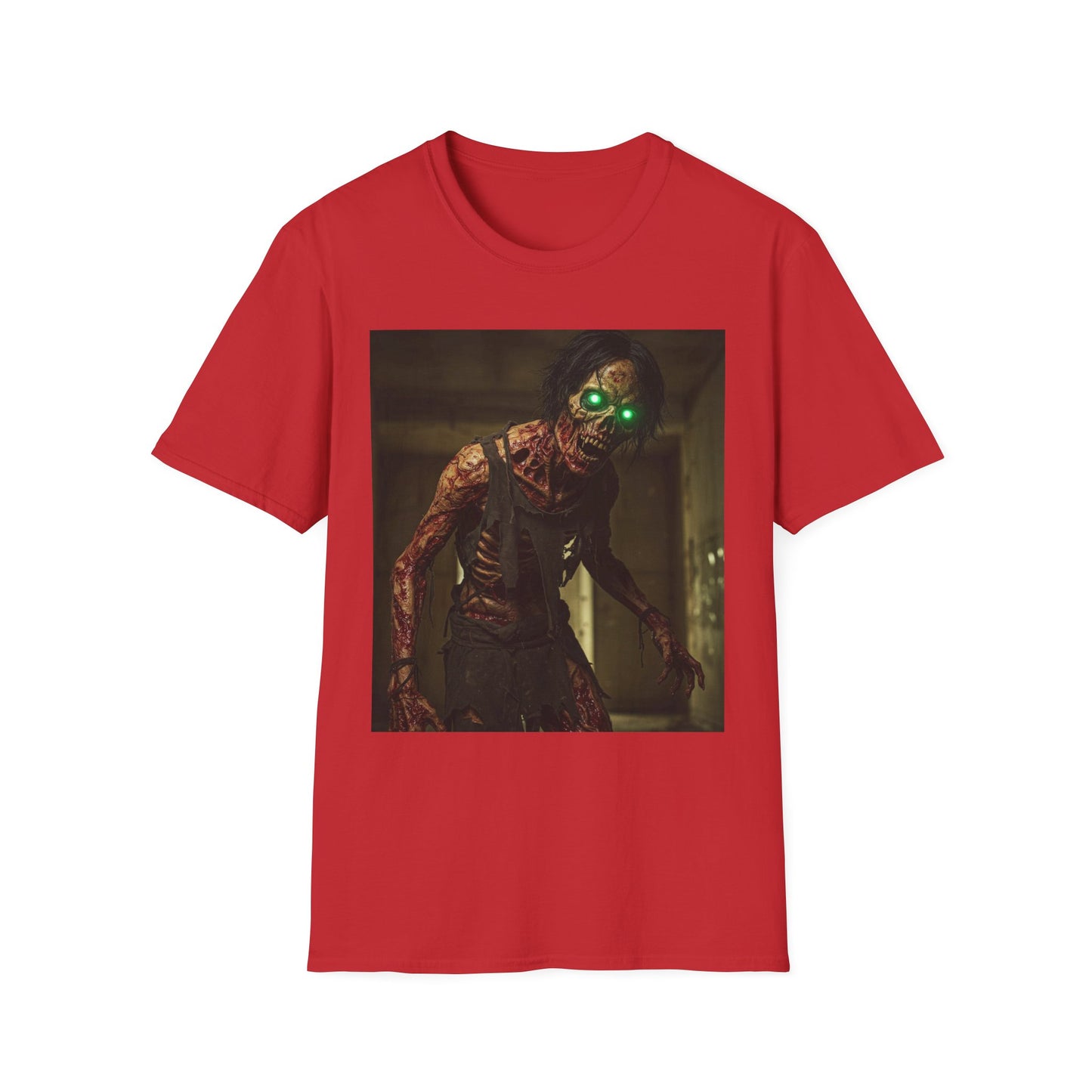 Apocalyptic Portrait Tee, bold, decaying zombie graphic