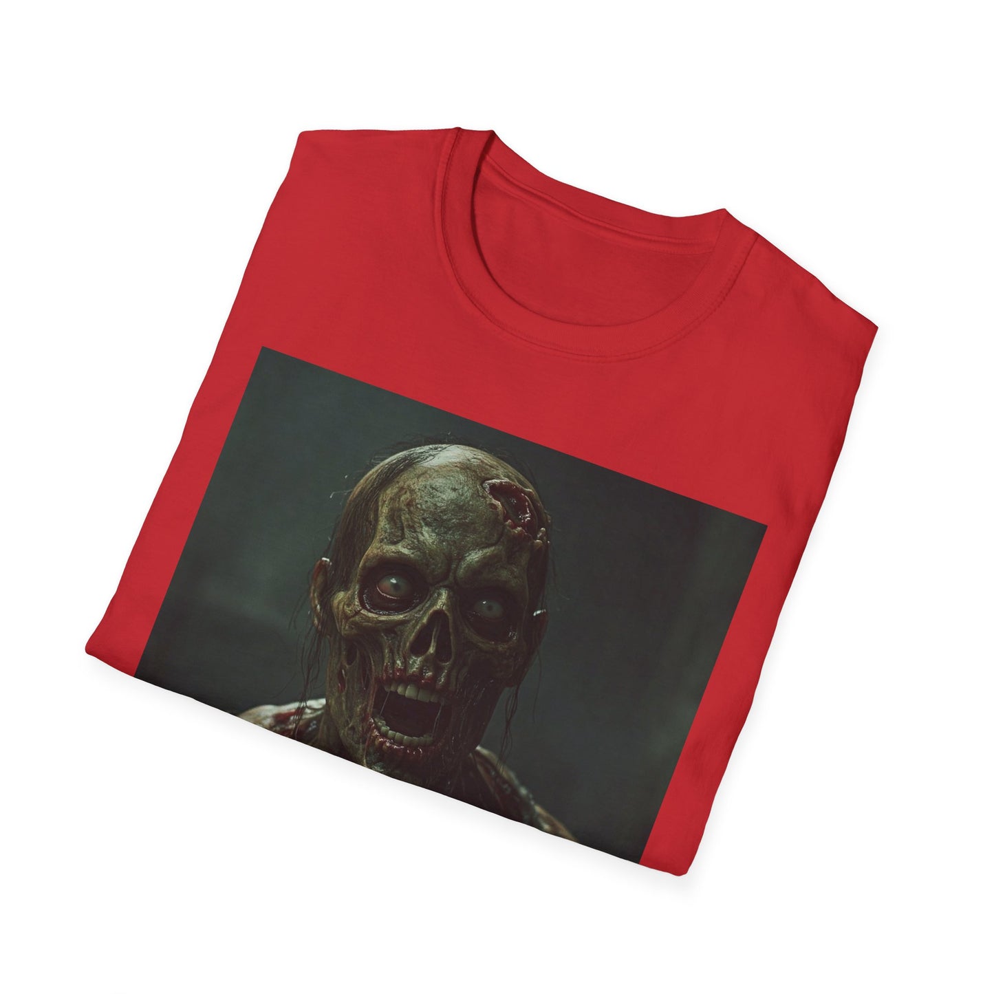 Creepy Zombie Graphic Unisex Softstyle T-Shirt