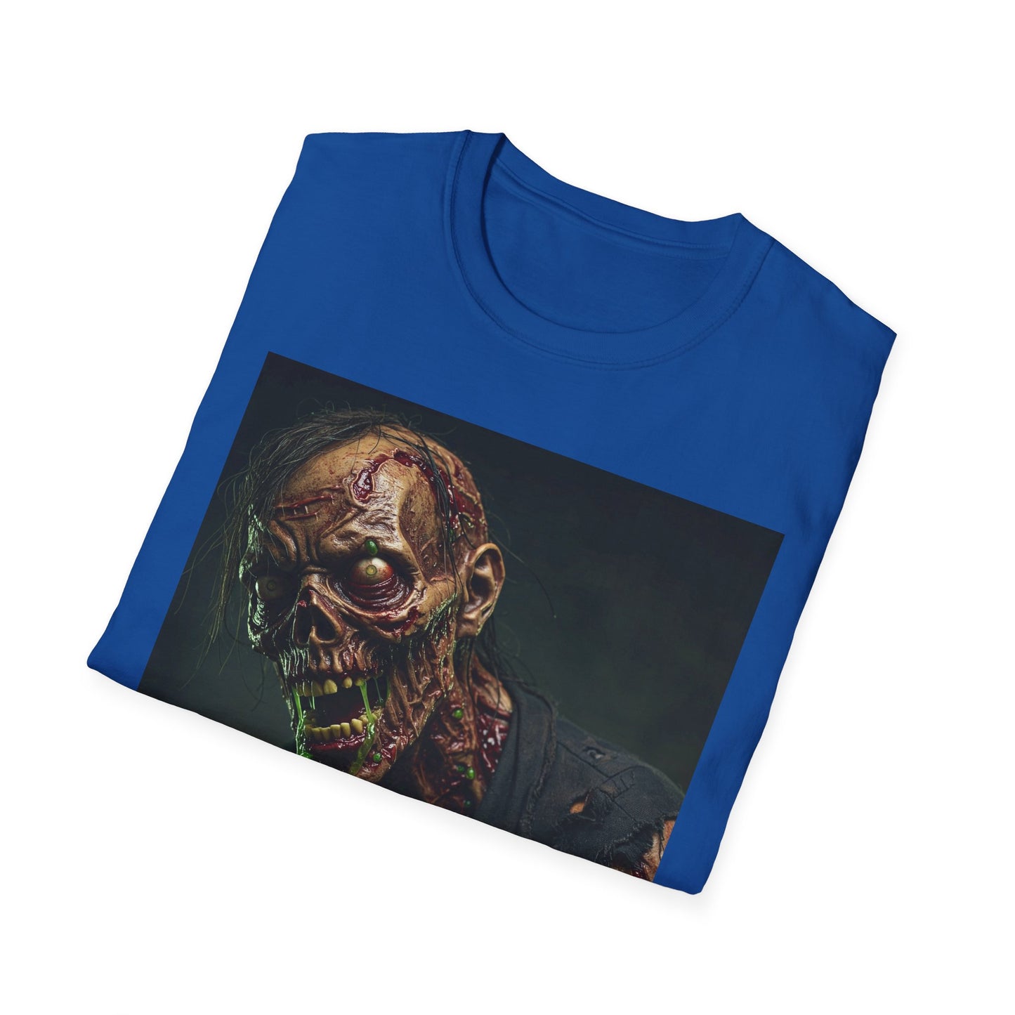 Graphic Zombie Unisex Softstyle T-Shirt - Perfect for Horror Fans and Halloween