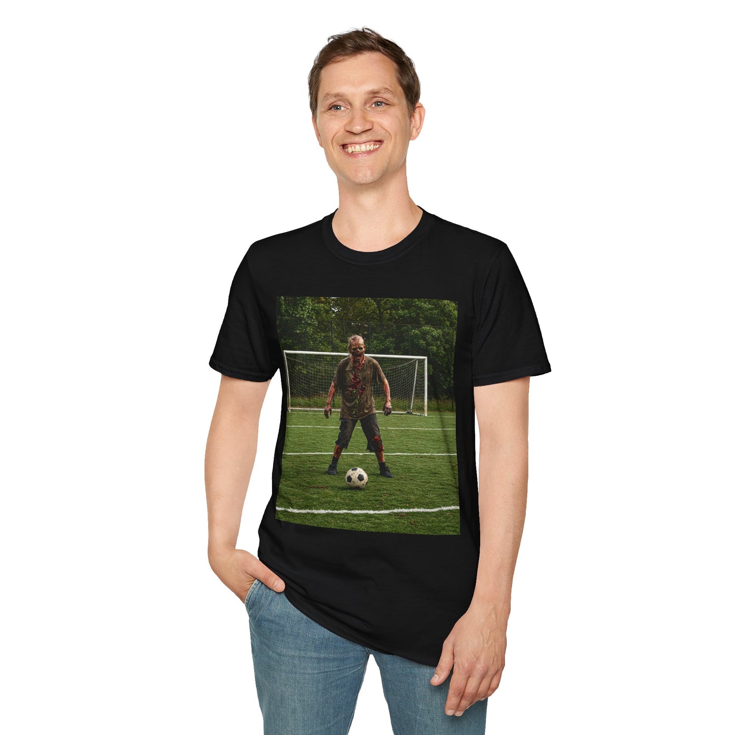 Soccer Themed Unisex Softstyle T-Shirt - Perfect for Sports Lovers