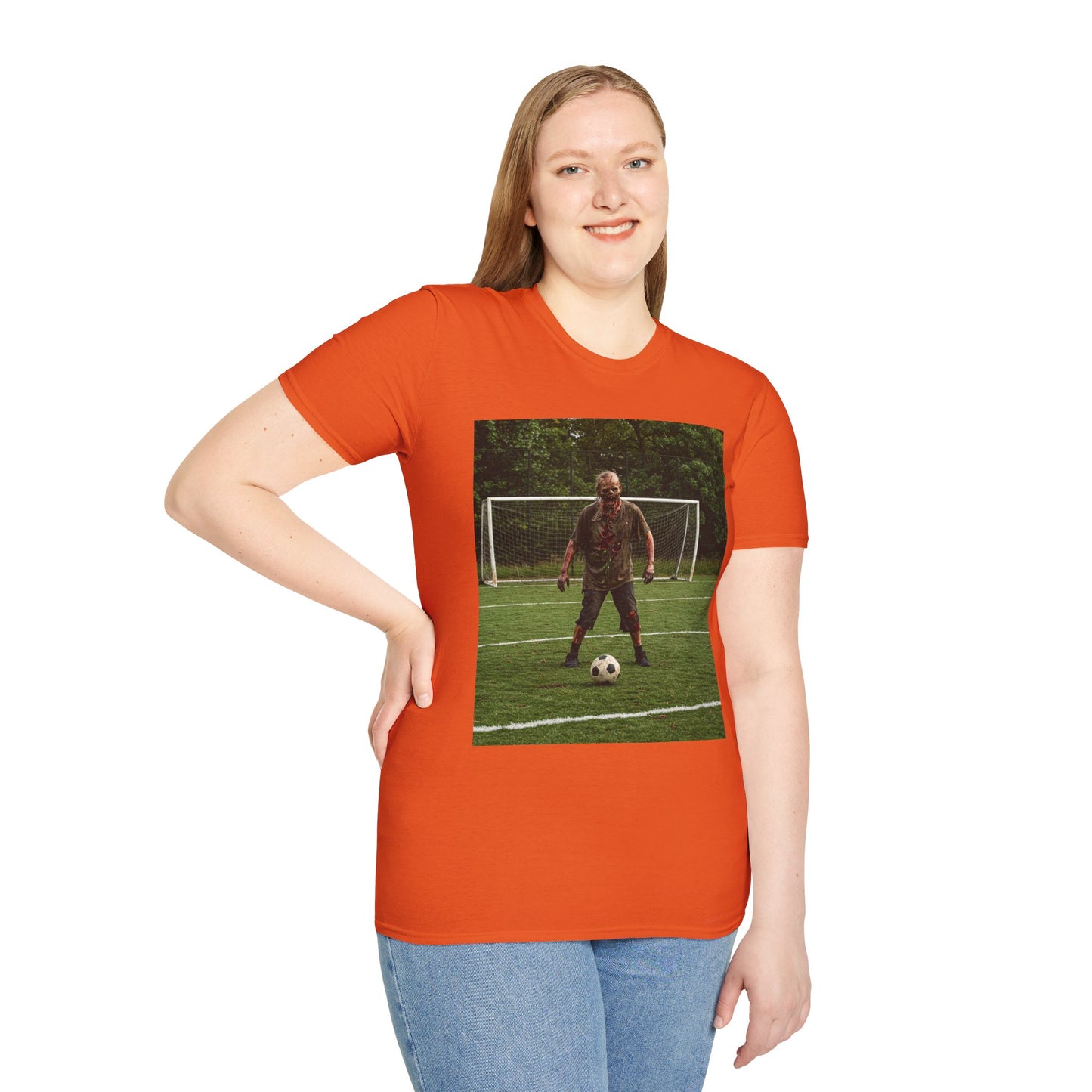 Soccer Themed Unisex Softstyle T-Shirt - Perfect for Sports Lovers