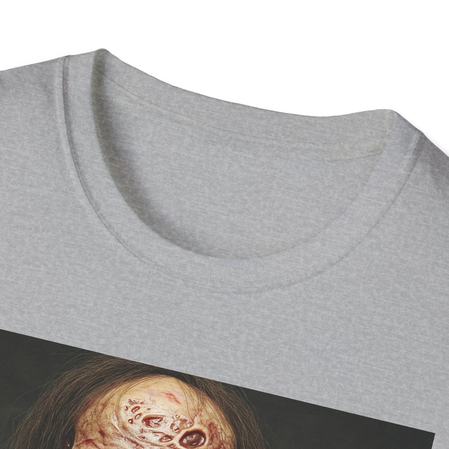 Apocalyptic Portrait Tee, bold, decaying zombie graphic