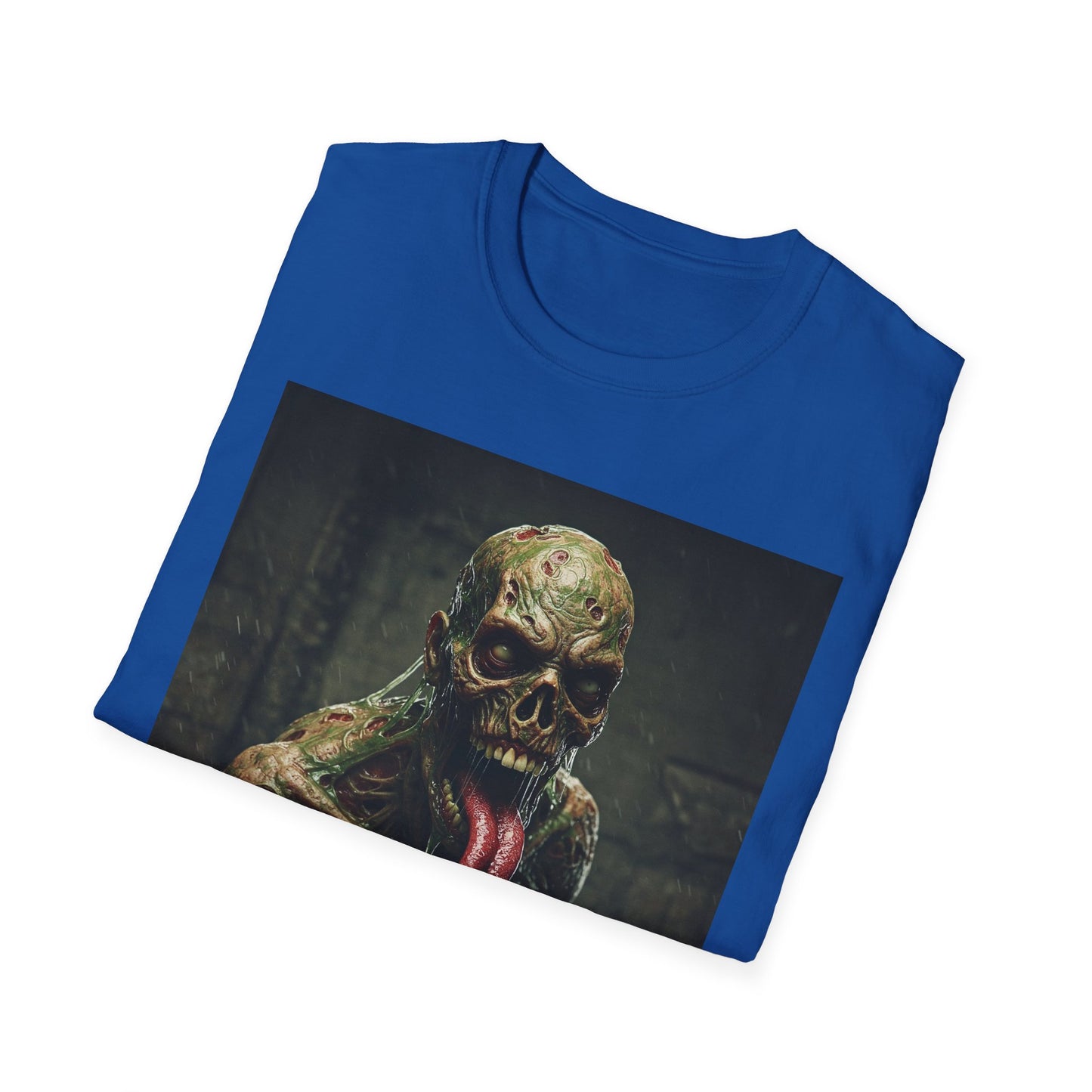 Apocalyptic Portrait Tee, bold, decaying zombie graphic