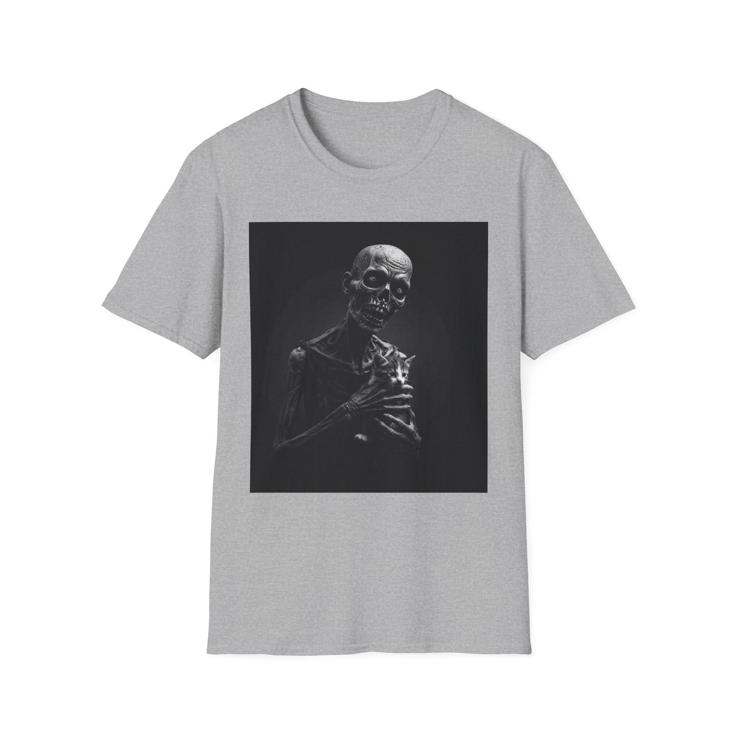 Apocalyptic Portrait Tee, bold, decaying zombie graphic