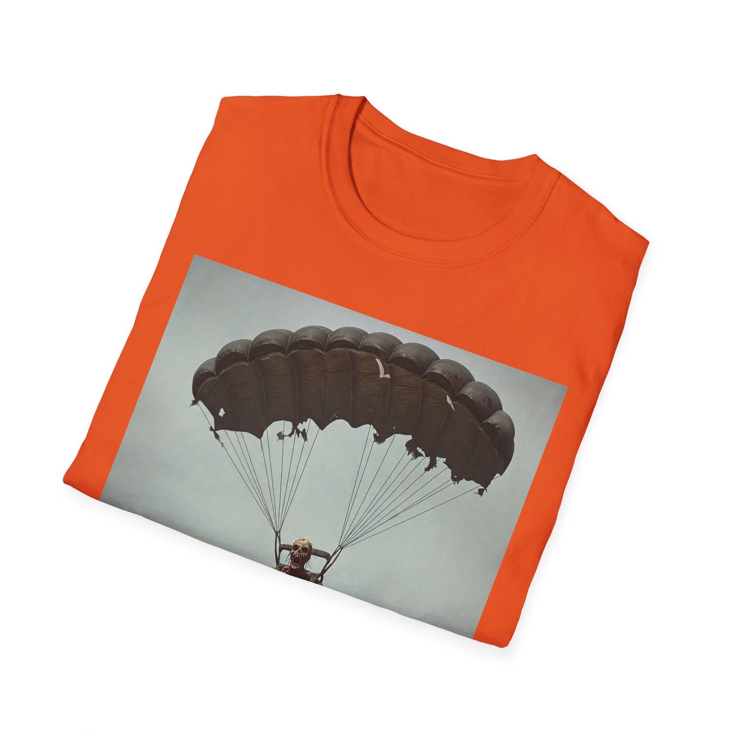 Adventure Awaits Parachuting Hero Unisex Softstyle T-Shirt