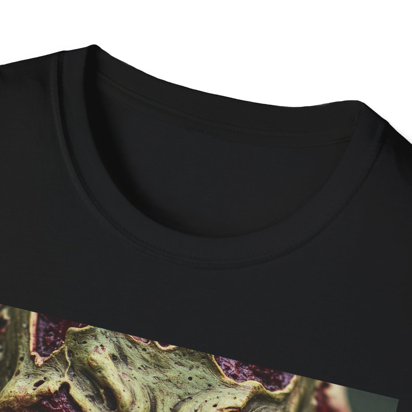 Apocalyptic Portrait Tee, bold, decaying zombie graphic