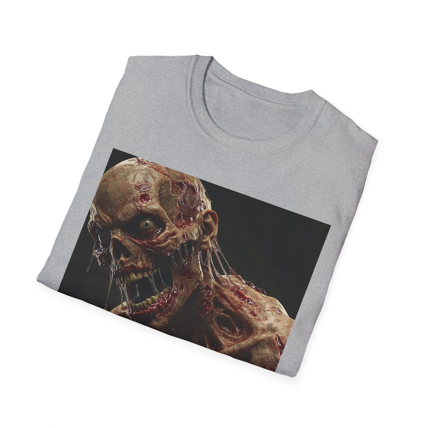 Zombie Art Unisex Softstyle T-Shirt - Graphic Horror Tee