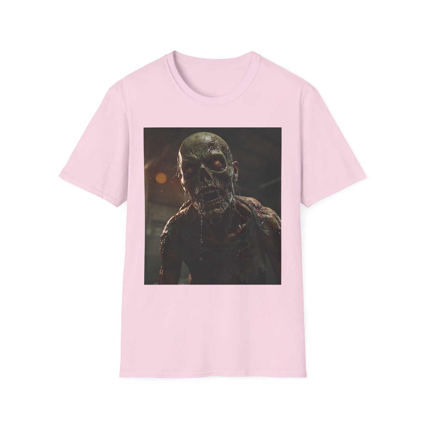 Unisex Zombie Graphic Softstyle T-Shirt | Perfect for Halloween & Horror Fans