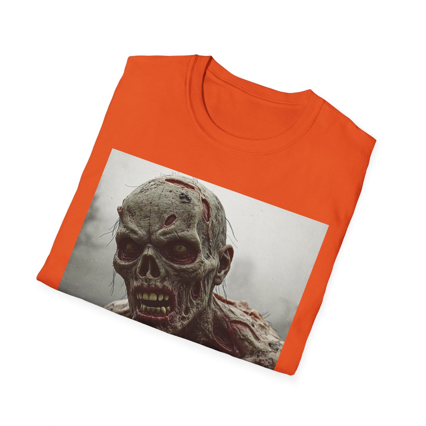 Apocalyptic Portrait Tee, bold, decaying zombie graphic