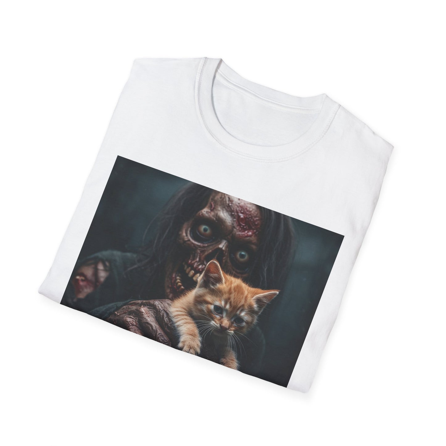 Apocalyptic Portrait Tee, bold, decaying zombie graphic