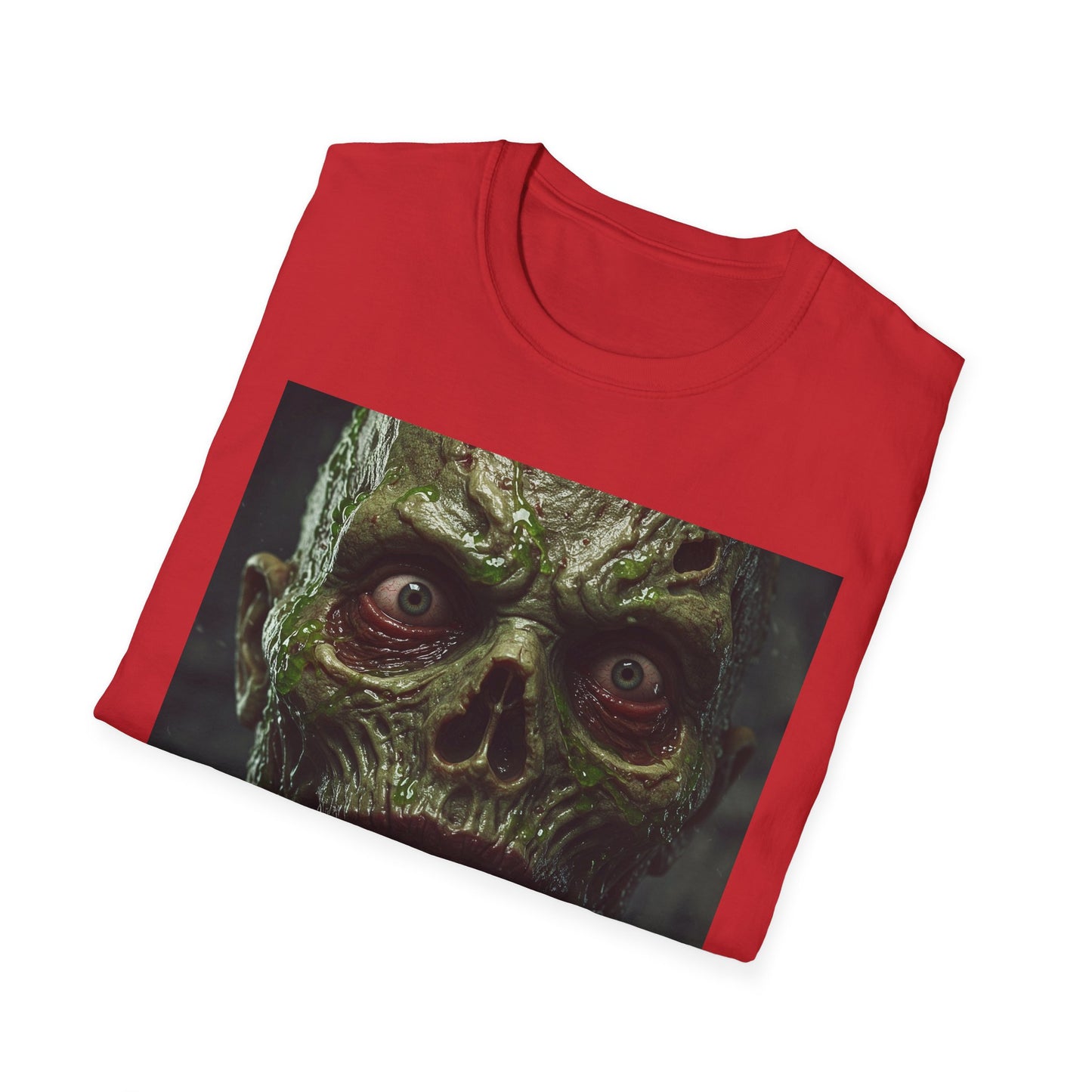 Apocalyptic Portrait Tee, bold, decaying zombie graphic