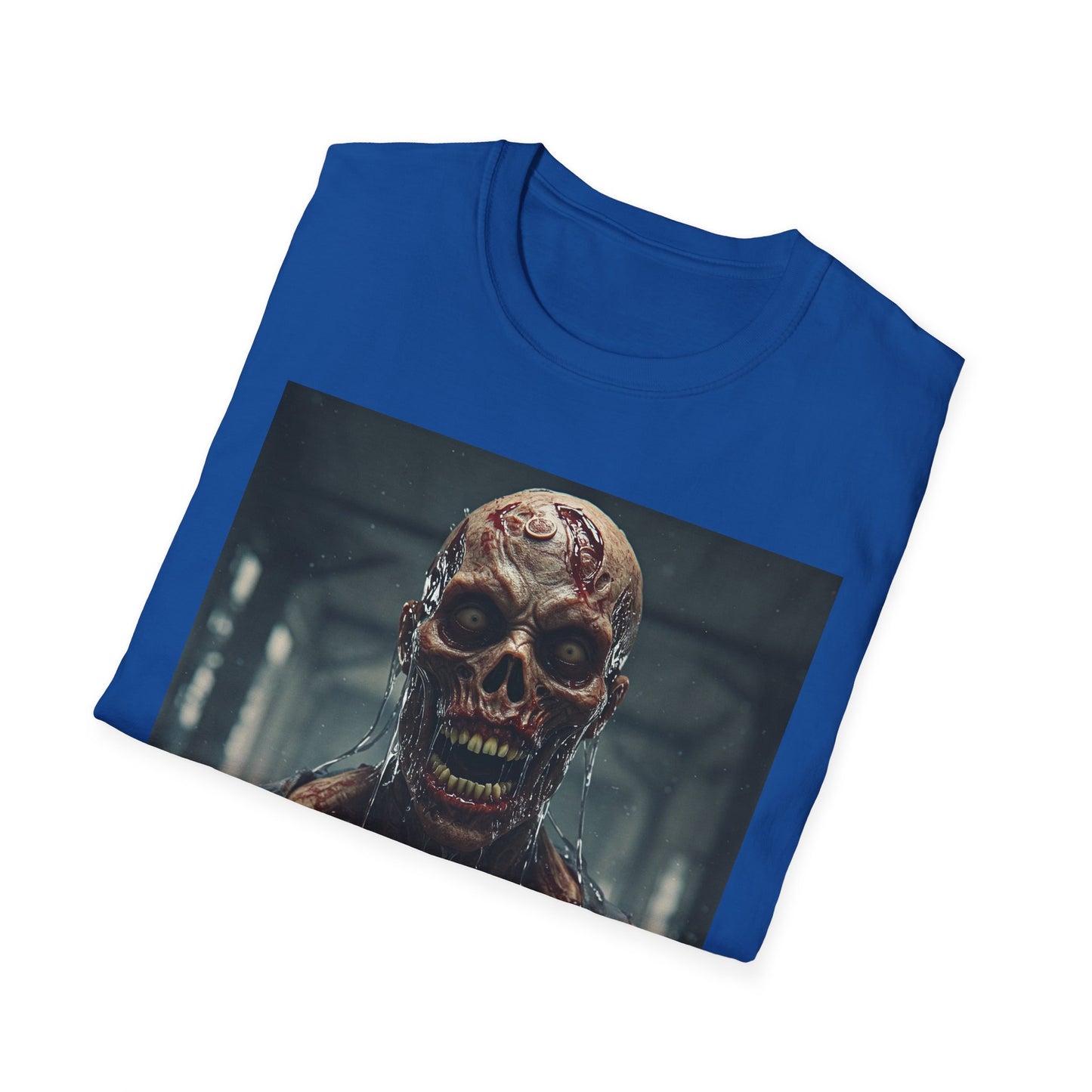 Apocalyptic Portrait Tee, bold, decaying zombie graphic