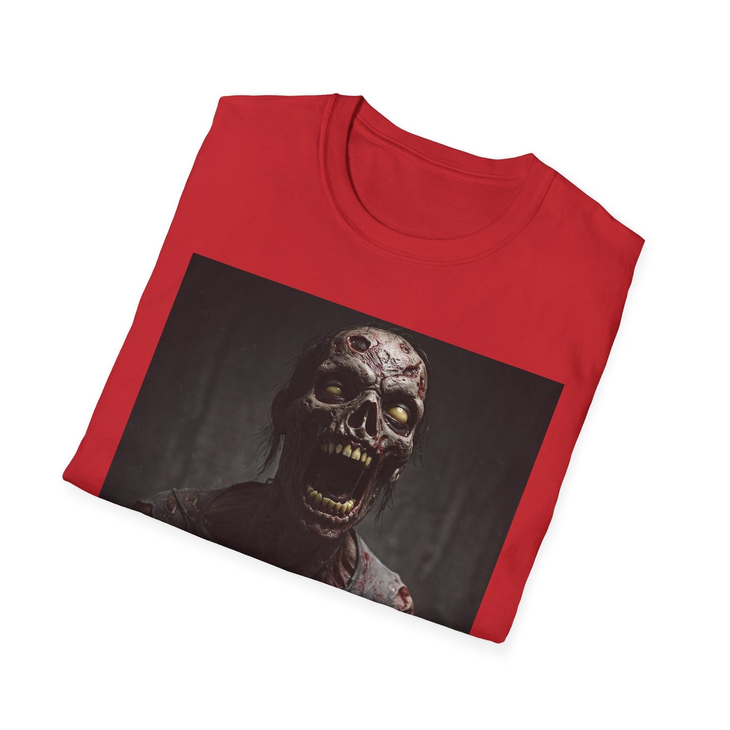 Apocalyptic Portrait Tee, bold, decaying zombie graphic