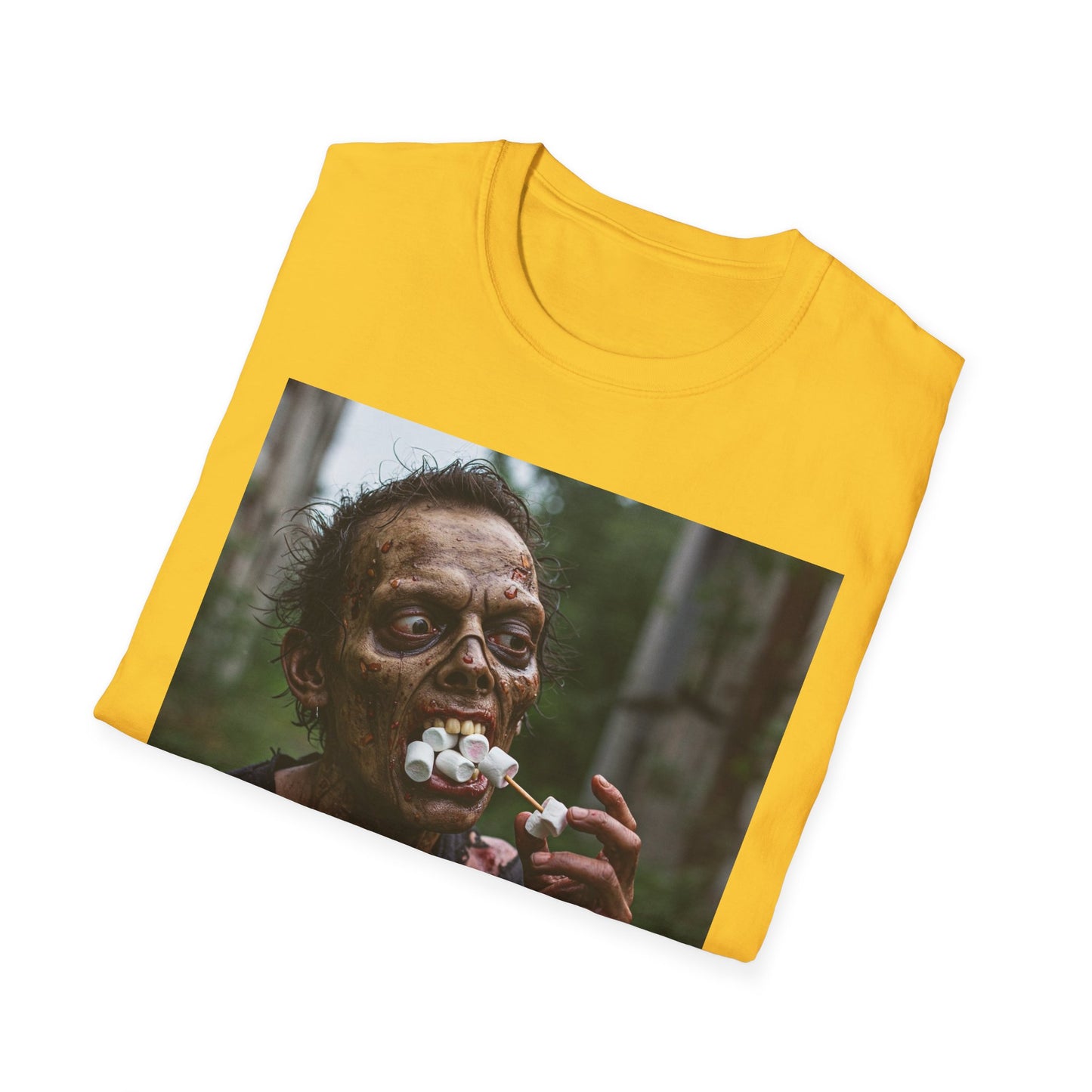 Zombie Themed Unisex Softstyle T-Shirt - Perfect for Halloween and Horror Fans