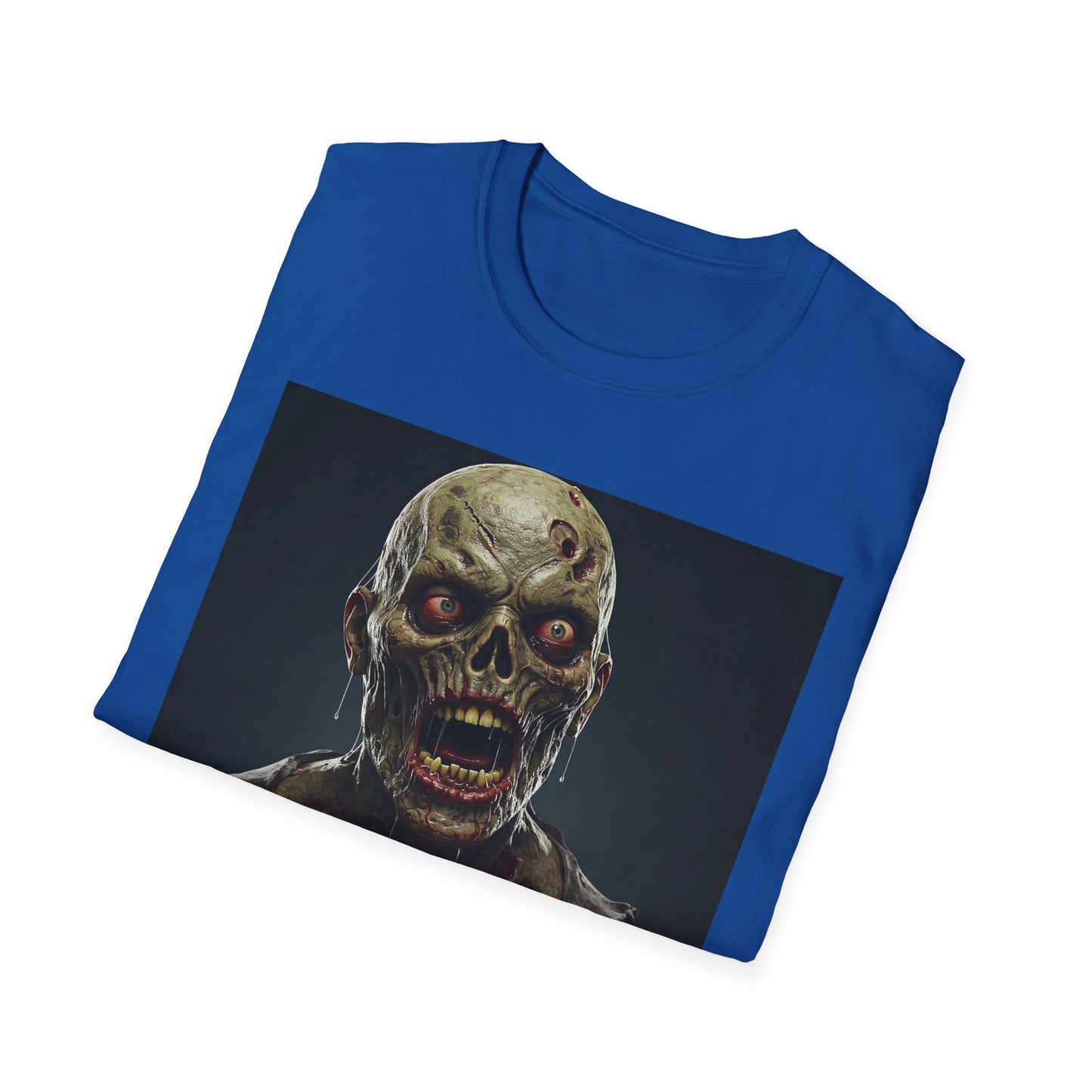 Apocalyptic Portrait Tee, bold, decaying zombie graphic Halloween & Horror Fans