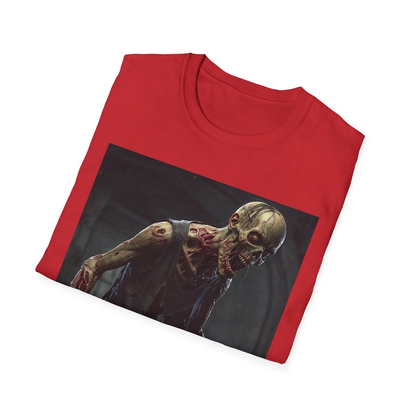 Apocalyptic Portrait Tee, bold, decaying zombie graphic