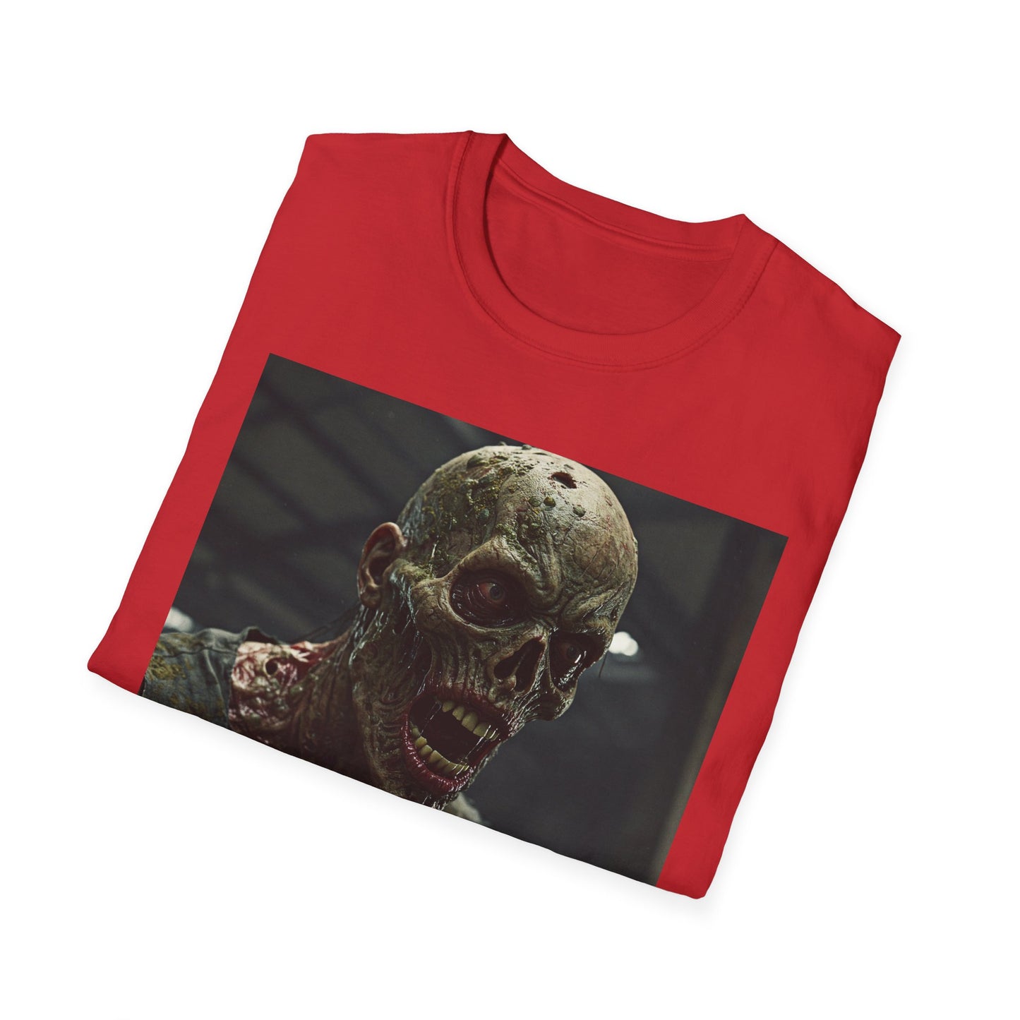 Apocalyptic Portrait Tee, bold, decaying zombie graphic