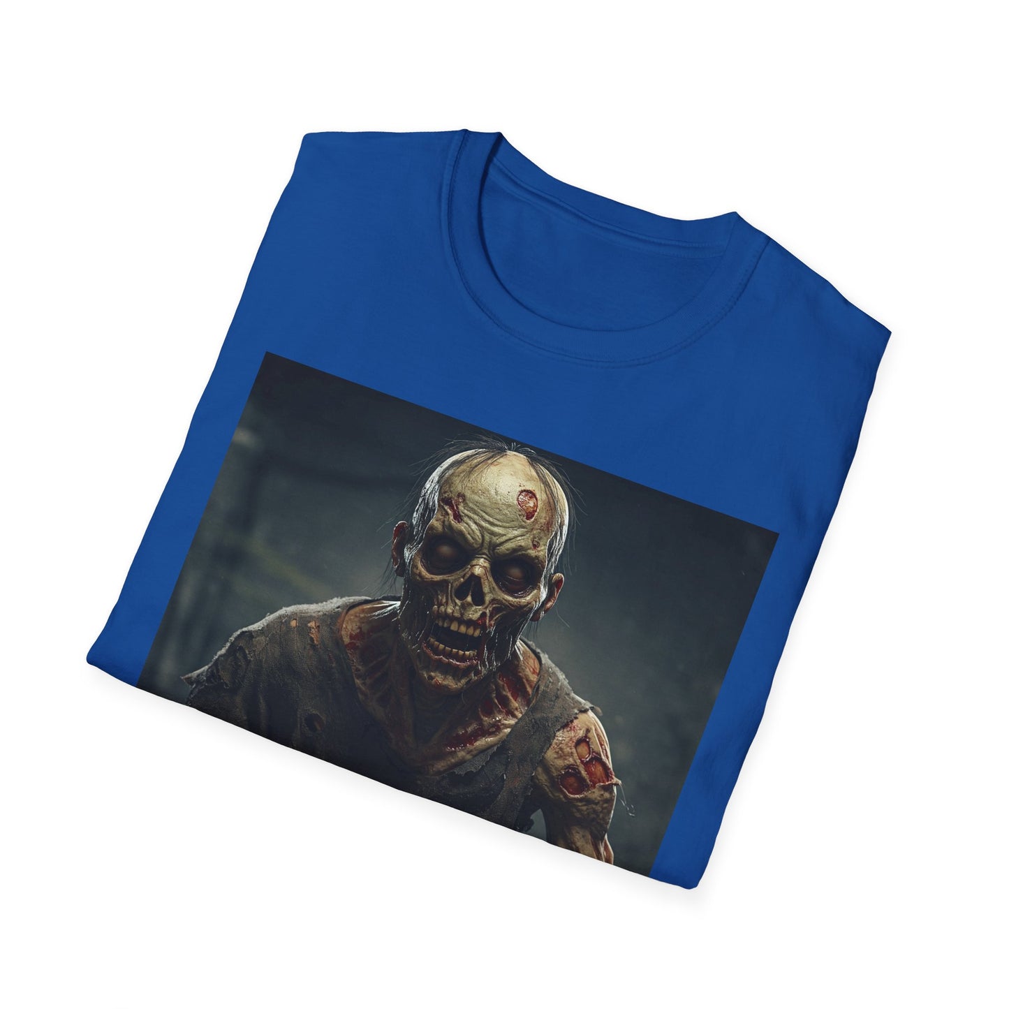 Apocalyptic Portrait Tee, bold, decaying zombie graphic