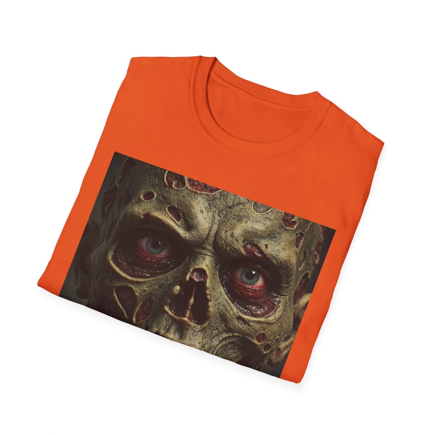 Apocalyptic Portrait Tee, bold, decaying zombie graphic