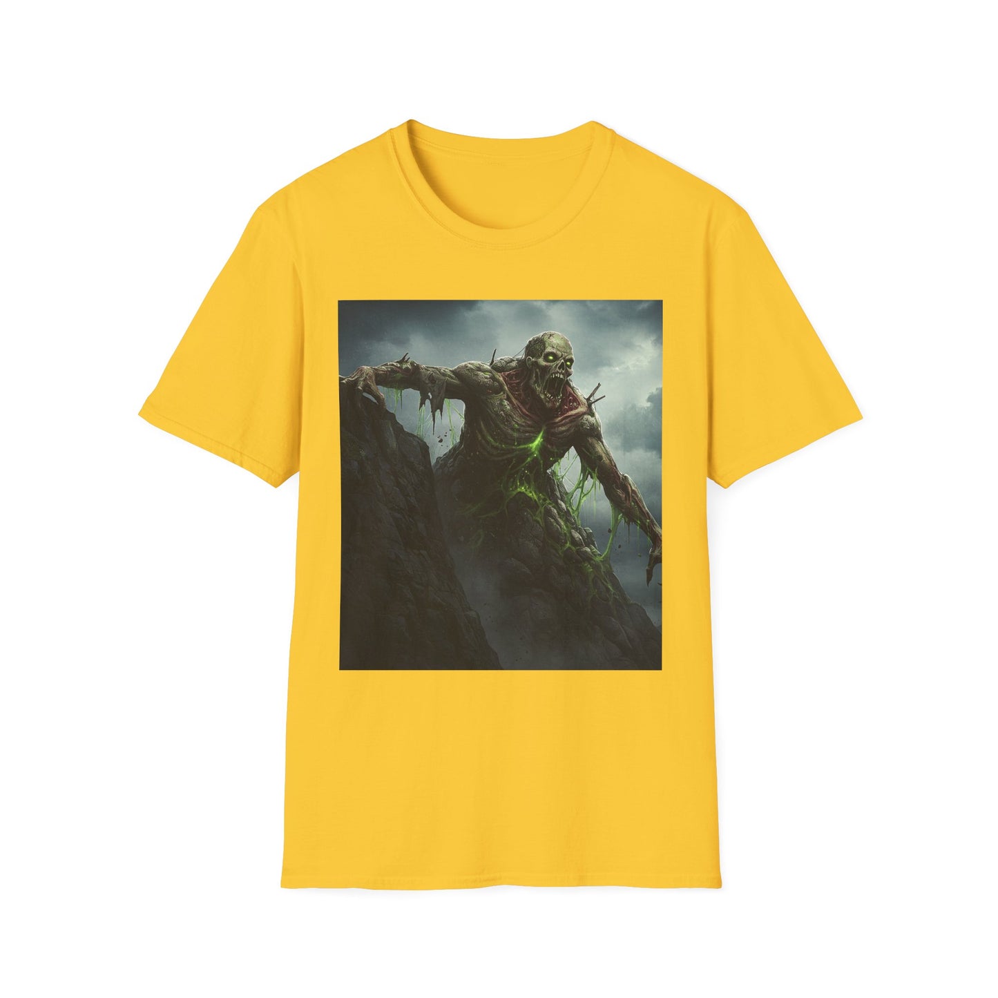 Creepy Monster Unisex Softstyle T-Shirt - Perfect for Halloween and Horror Fans