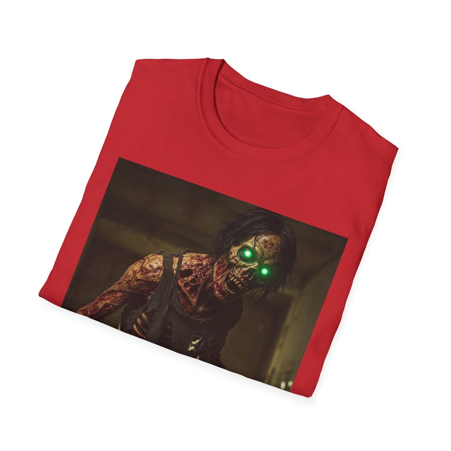 Apocalyptic Portrait Tee, bold, decaying zombie graphic