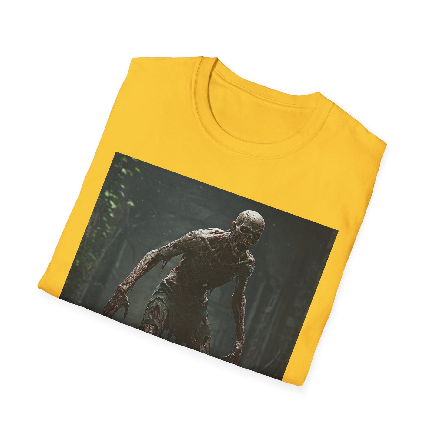 Horror Creature Unisex Softstyle T-Shirt - Spooky Graphic Tee