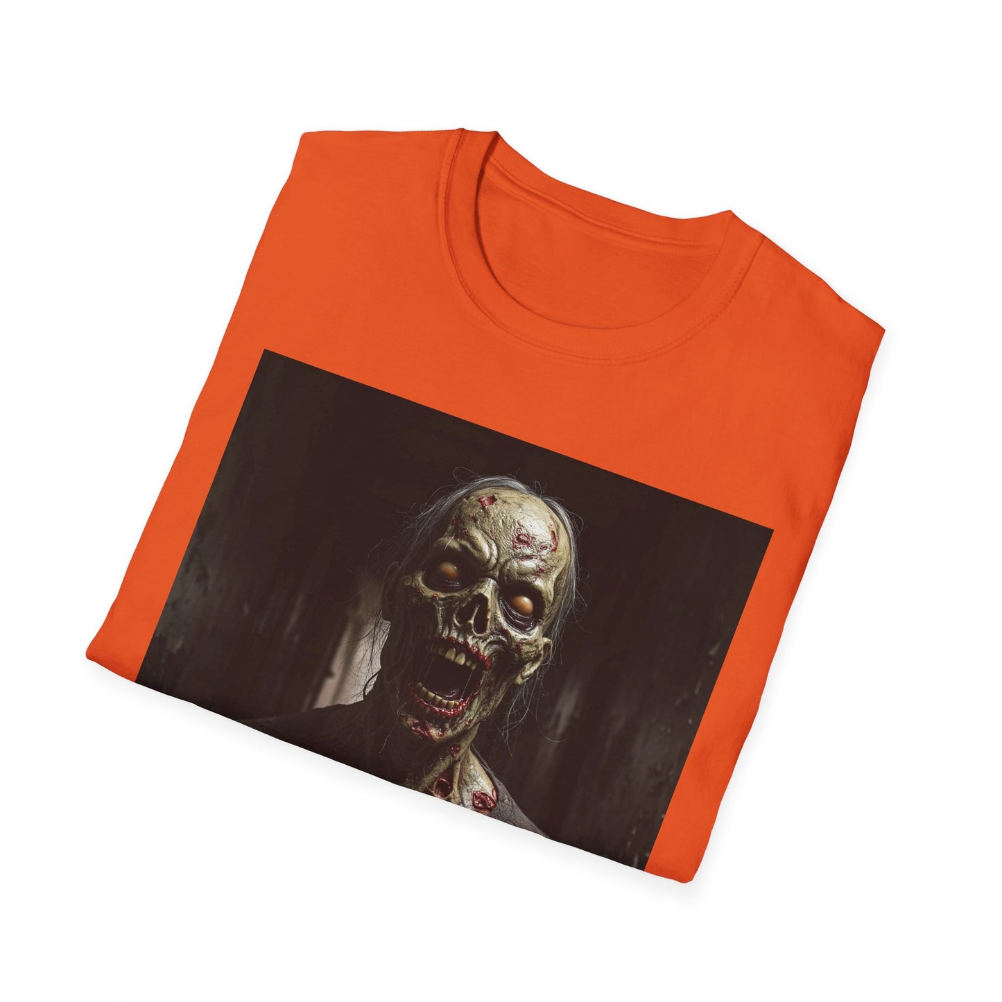 Apocalyptic Portrait Tee, bold, decaying zombie graphic