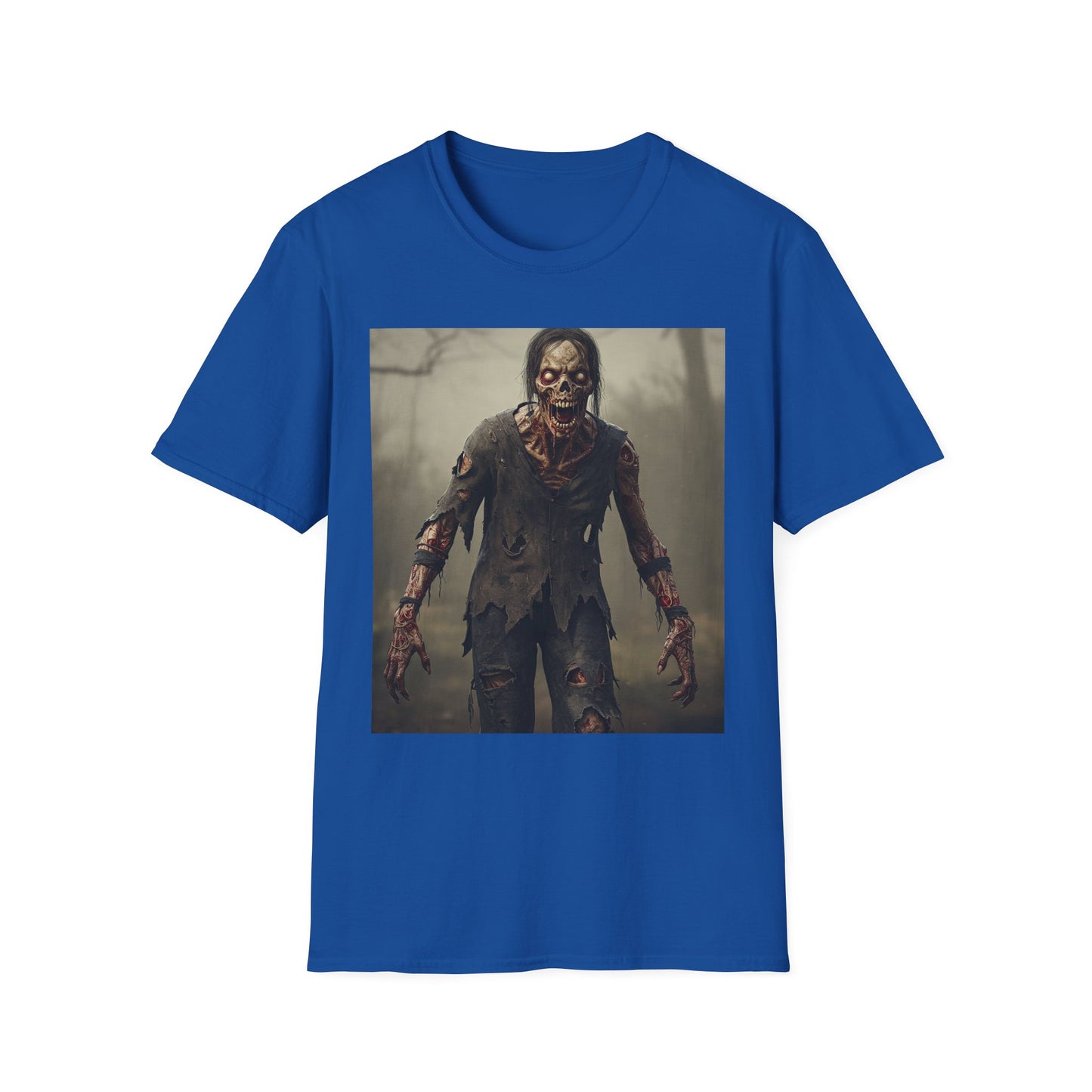 Apocalyptic Portrait Tee, bold, decaying zombie graphic