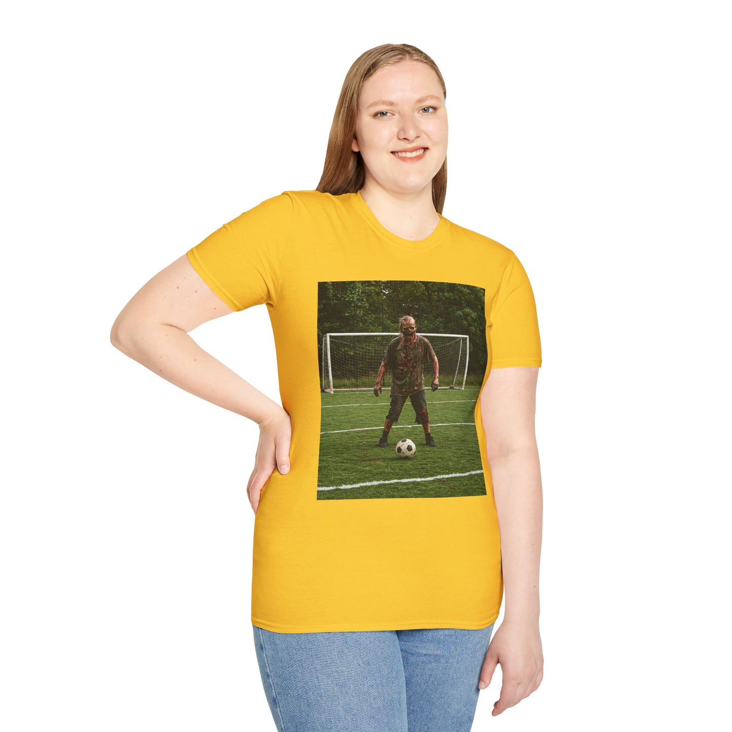 Soccer Themed Unisex Softstyle T-Shirt - Perfect for Sports Lovers