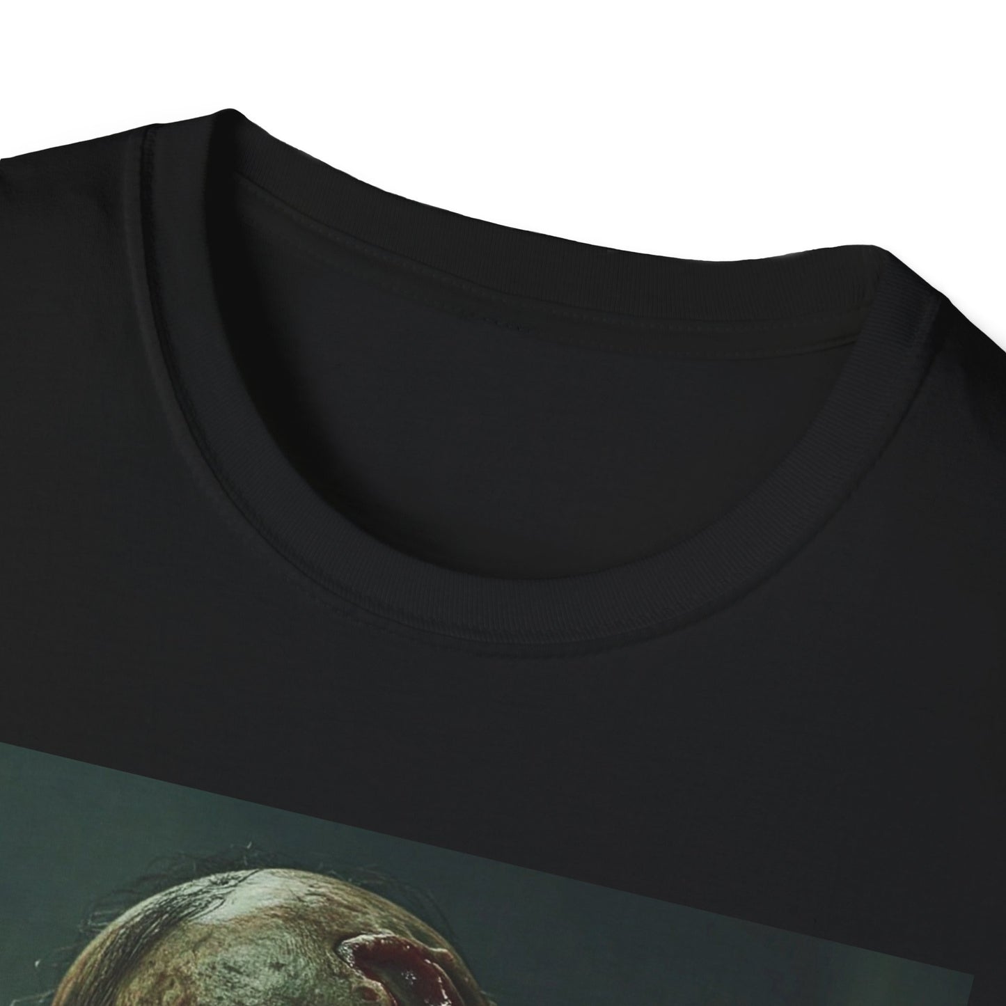 Creepy Zombie Graphic Unisex Softstyle T-Shirt