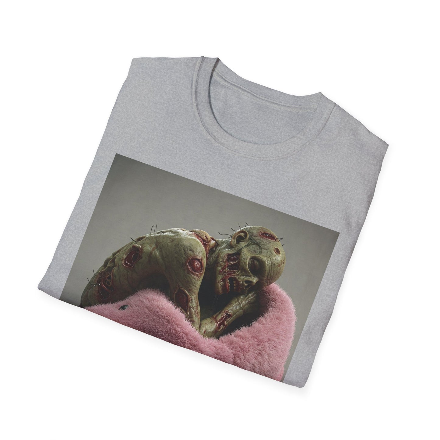 Apocalyptic Portrait Tee, bold, decaying zombie graphic