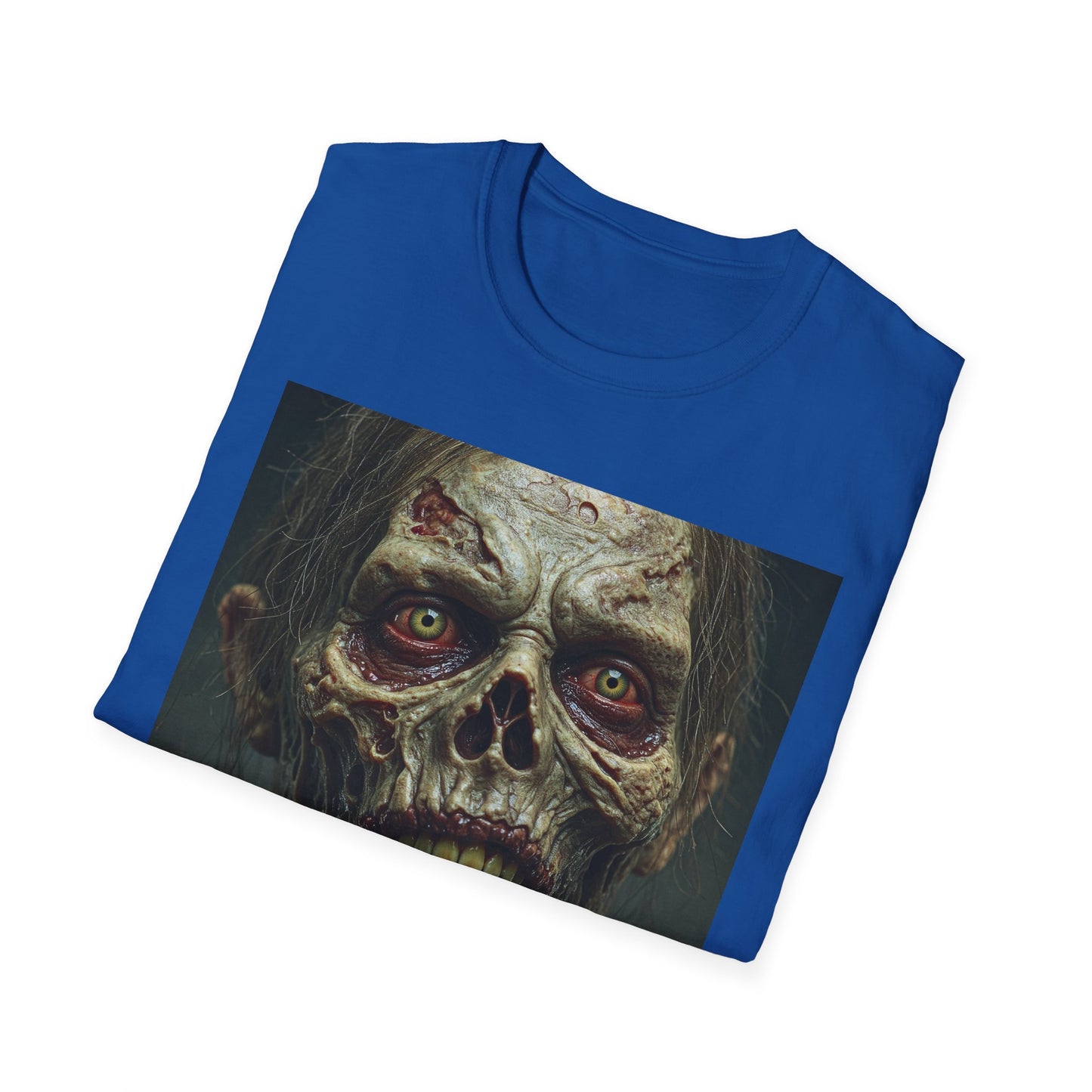 Apocalyptic Portrait Tee, bold, decaying zombie graphic