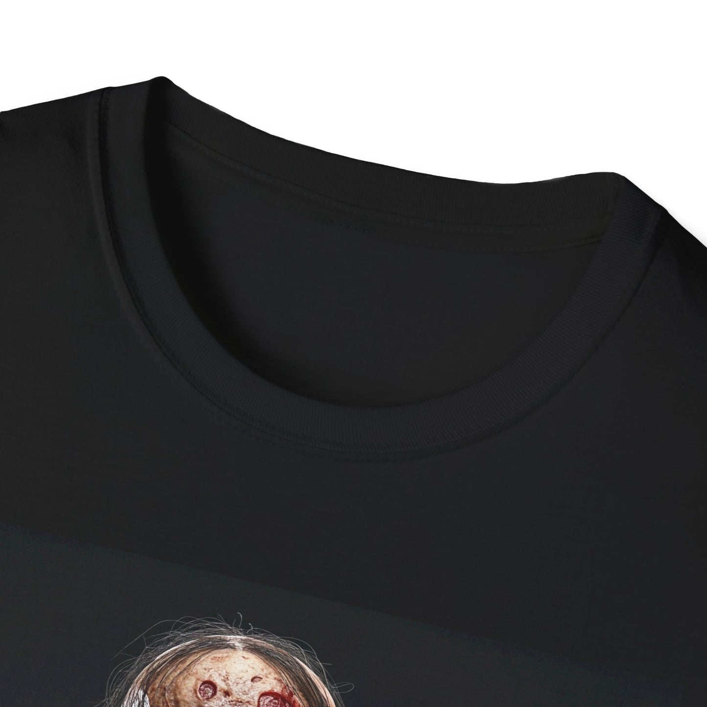 Apocalyptic Portrait Tee, bold, decaying zombie graphic