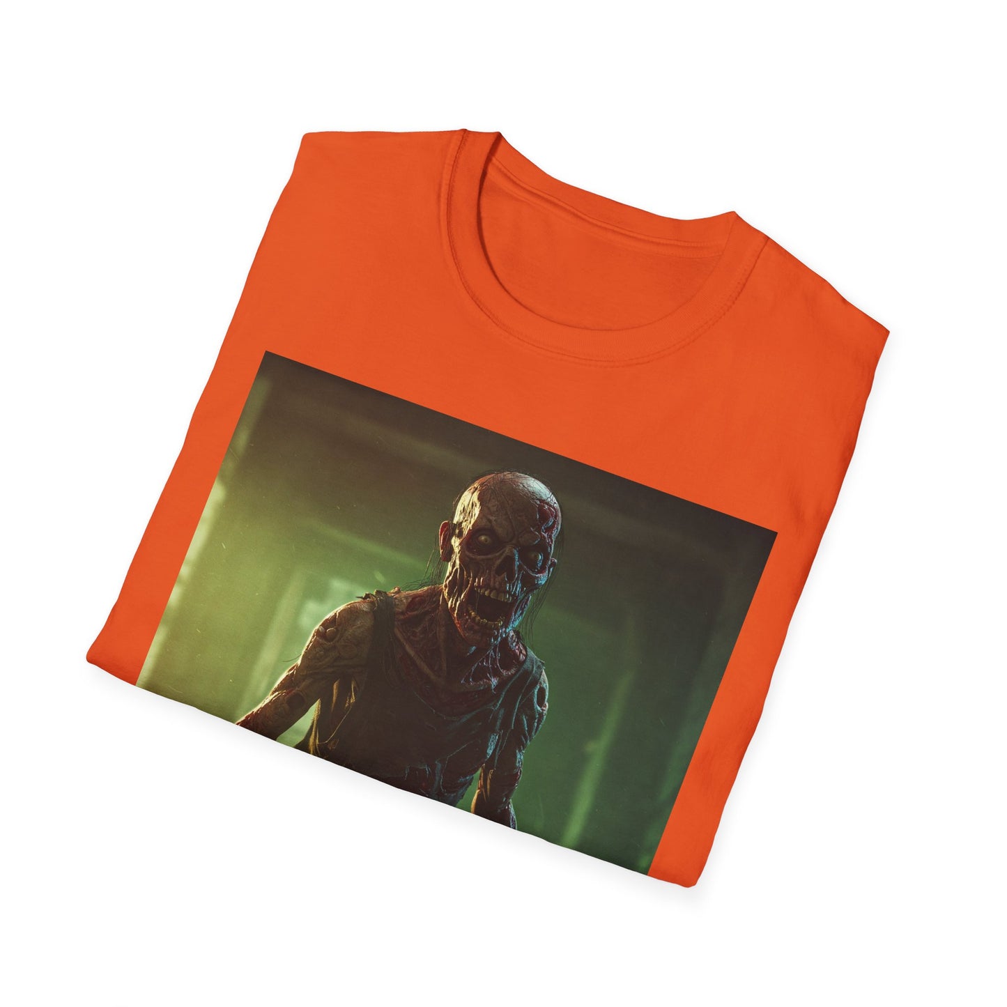 Apocalyptic Portrait Tee, bold, decaying zombie graphic