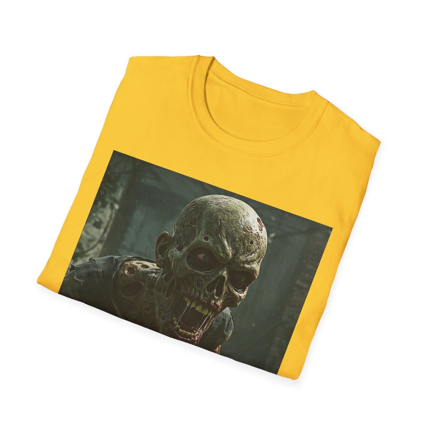 Zombie Graphic Unisex Softstyle T-Shirt | Horror Apparel for Halloween & Everyday Wear