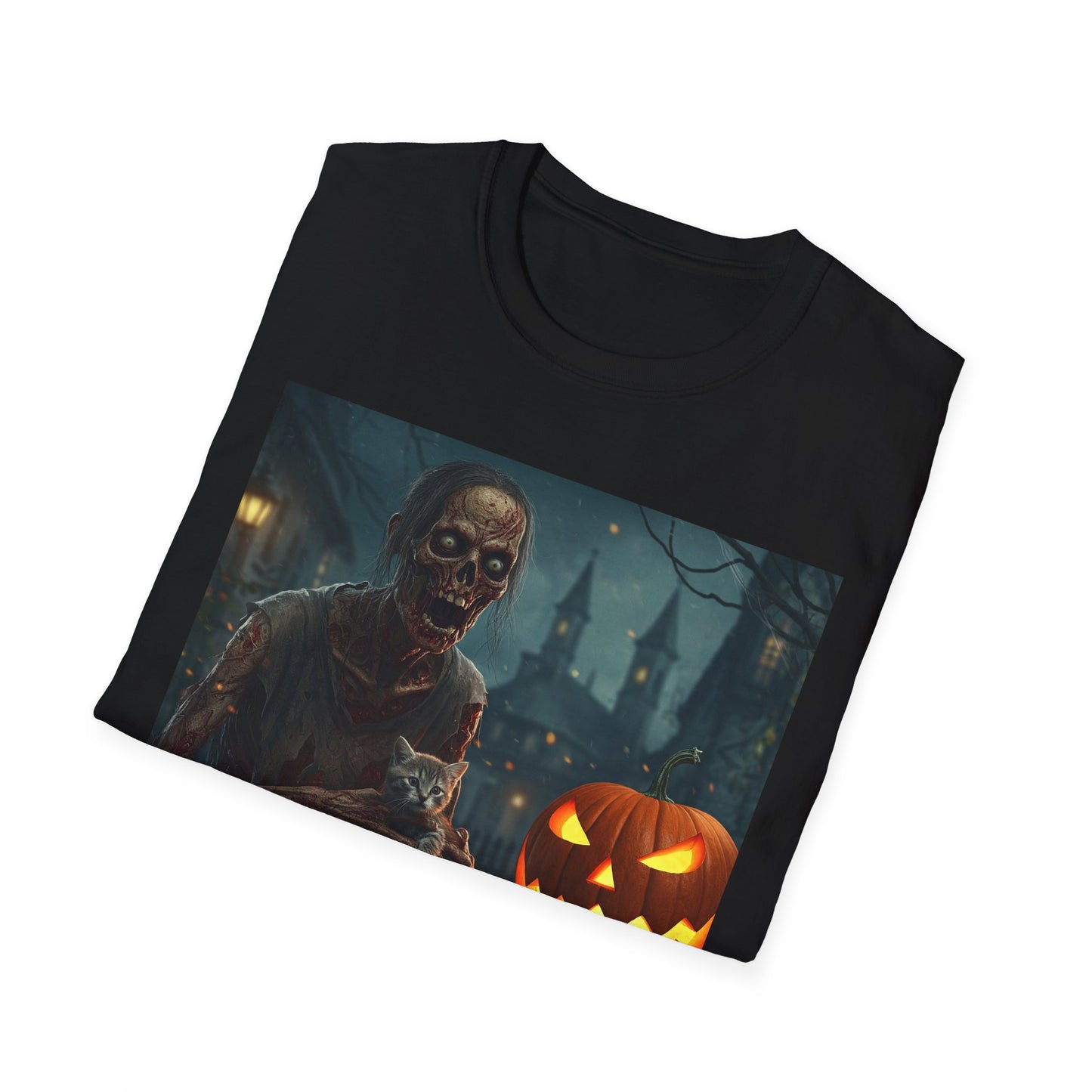 Apocalyptic Portrait Tee, bold, decaying zombie graphic