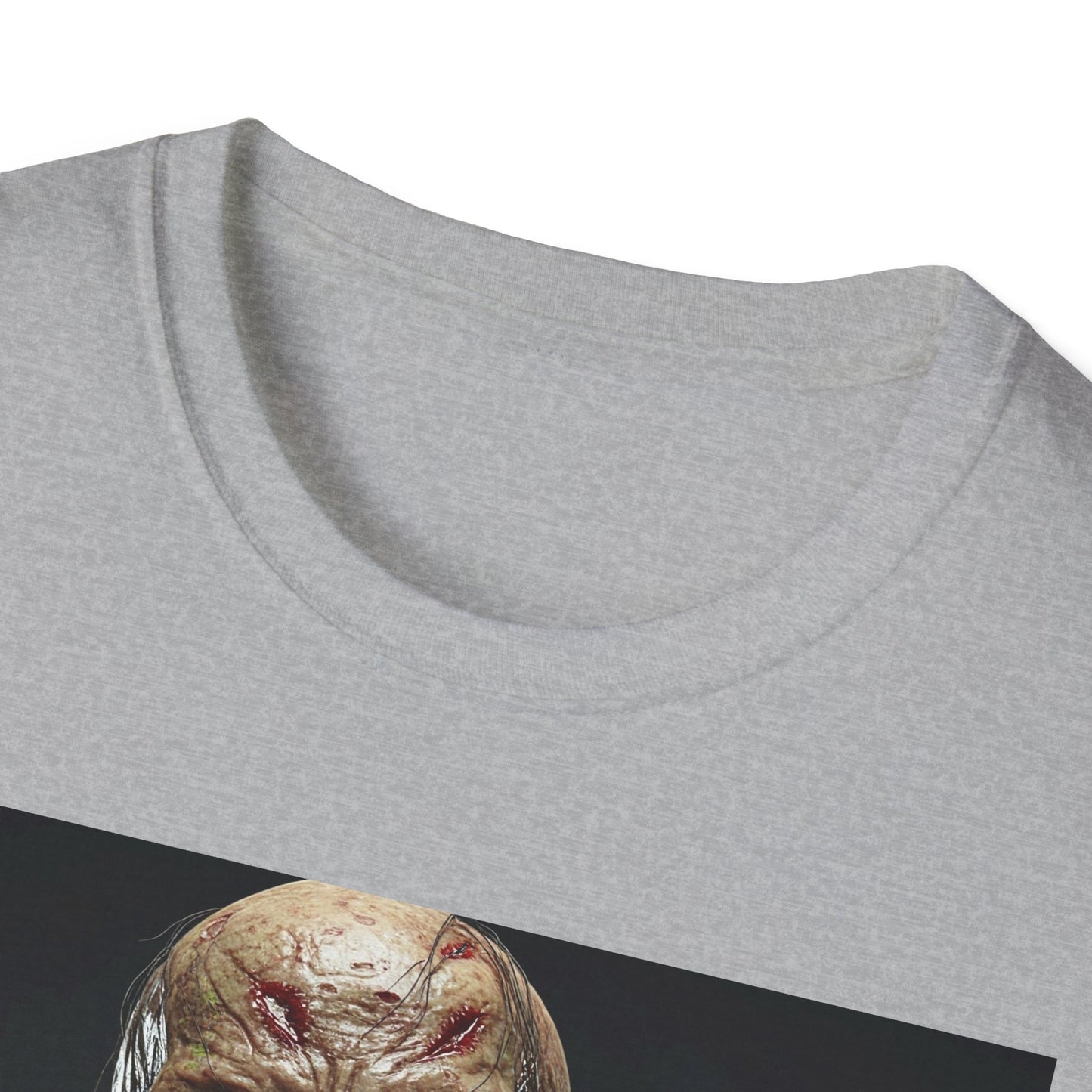 Apocalyptic Portrait Tee, bold, decaying zombie graphic