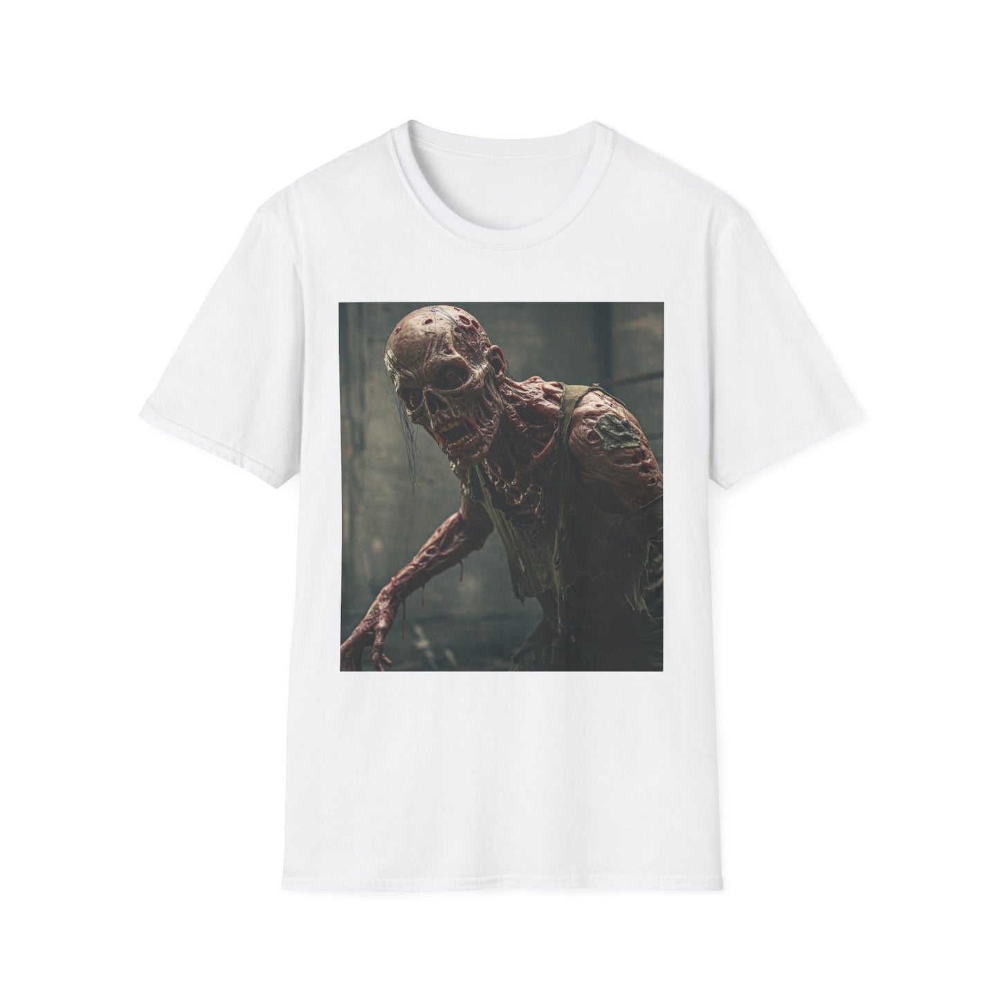 Creepy Zombie Graphic Unisex T-Shirt - Perfect for Halloween and Horror Fans