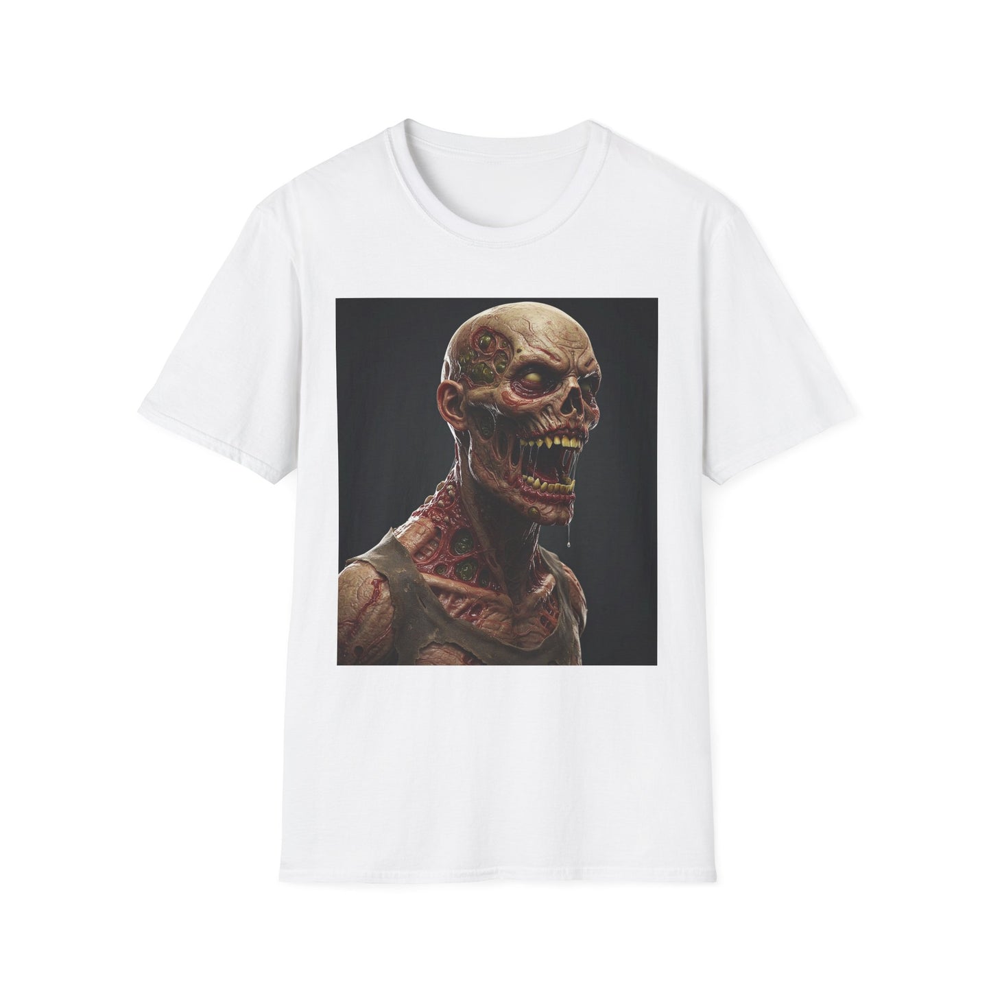 Zombie Graphic Unisex Softstyle T-Shirt | Horror Movie Fan Apparel