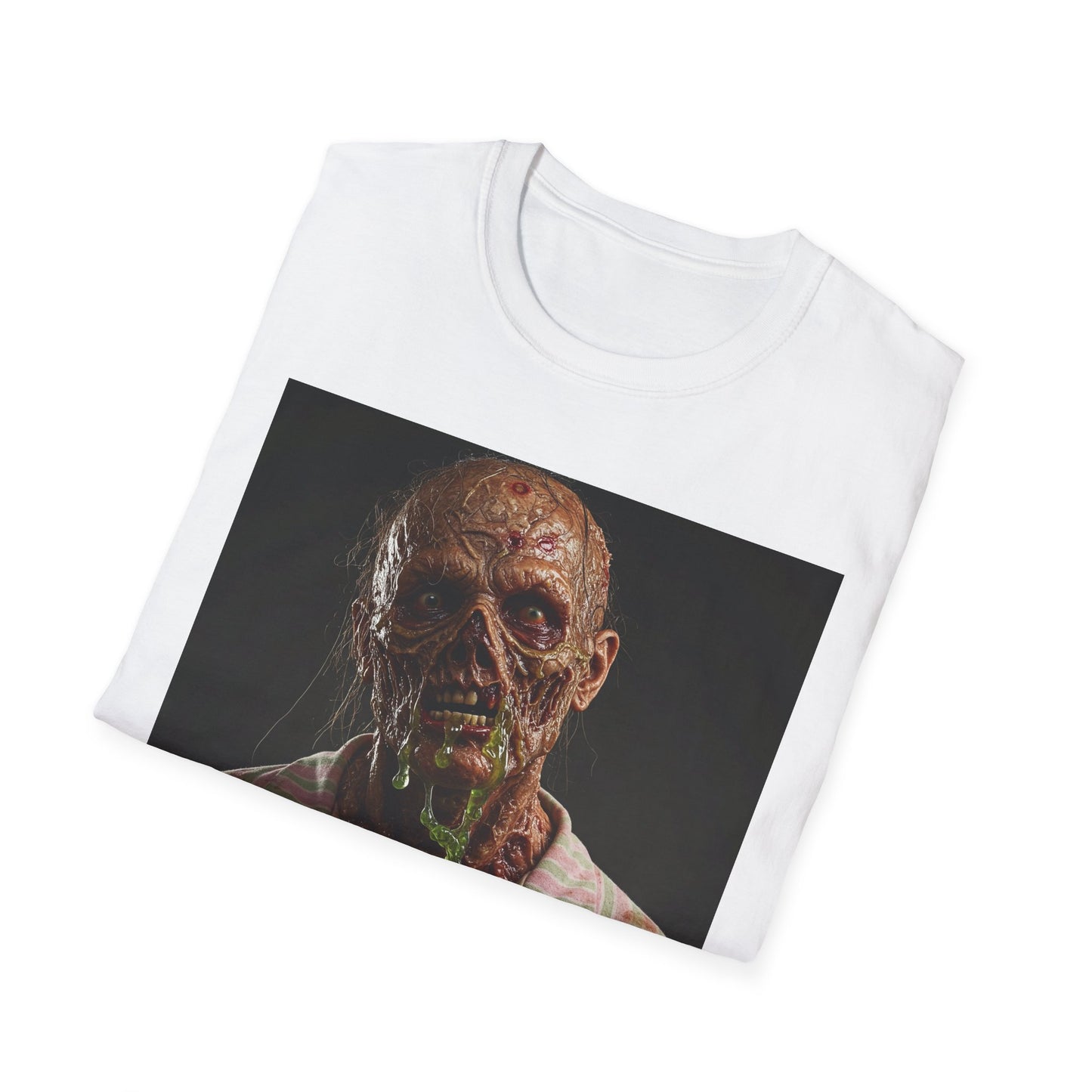 Horror-Inspired Unisex Softstyle T-Shirt - Zombie Graphic Tee