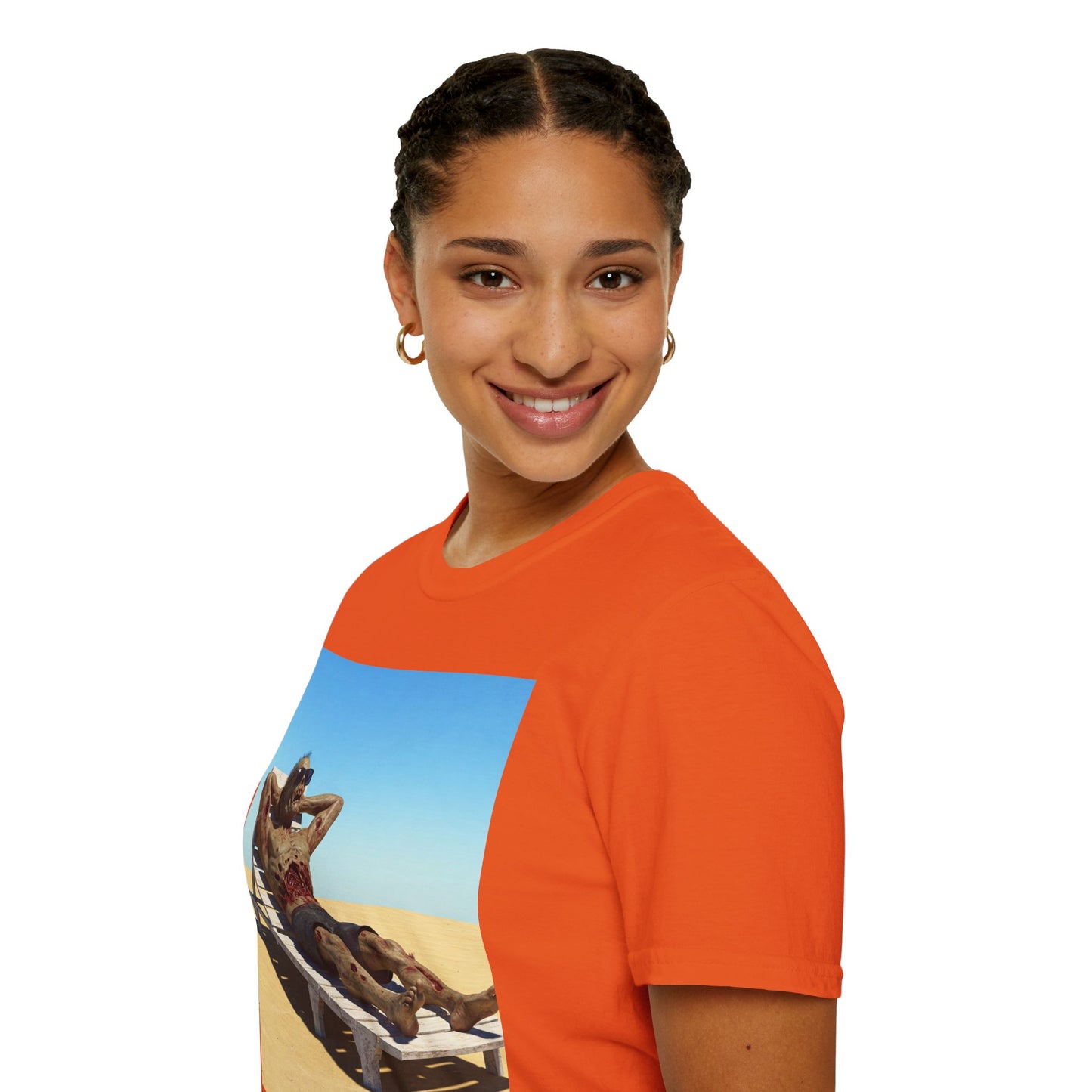 Relaxed Vibes Unisex Softstyle T-Shirt - Beach Chill Design