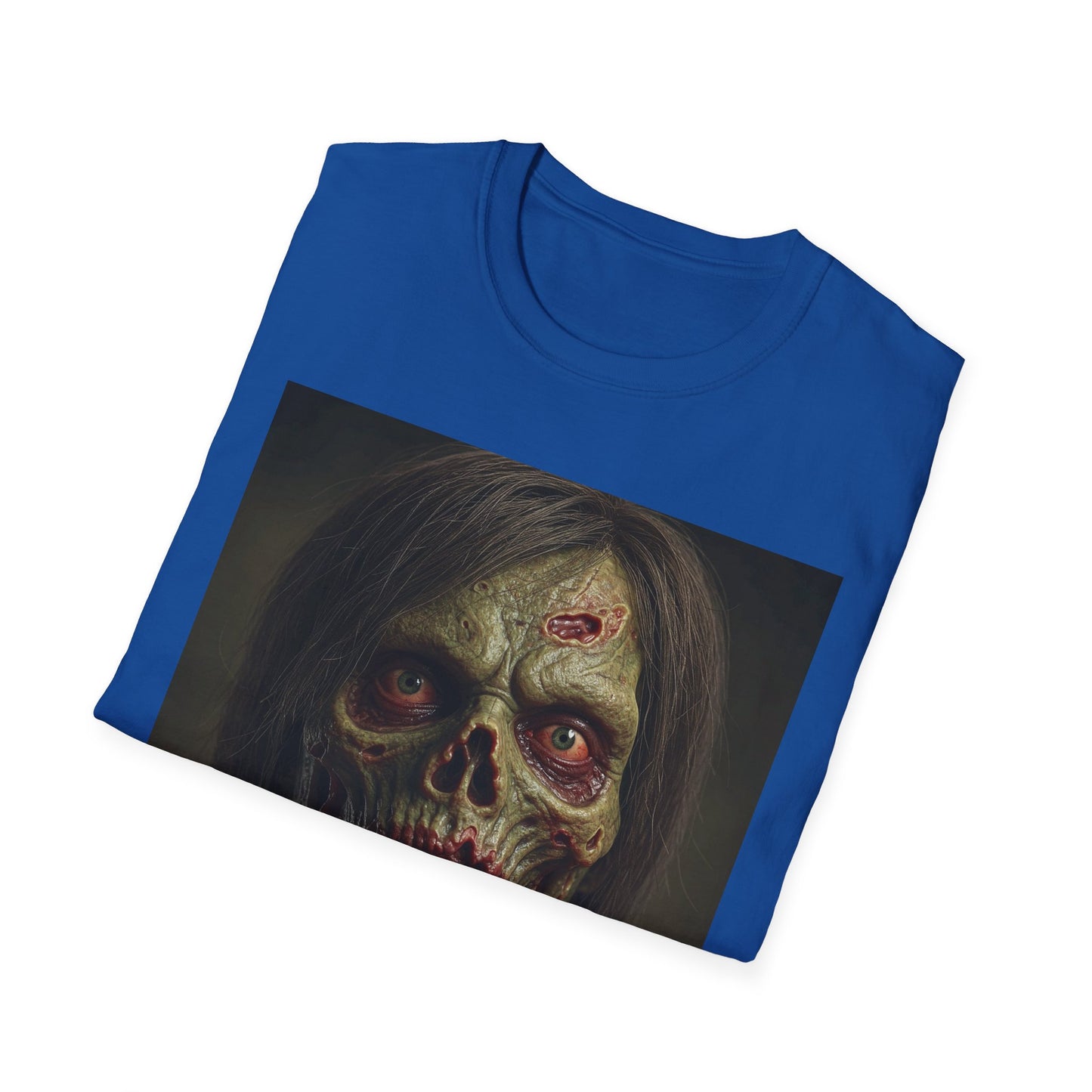 Apocalyptic Portrait Tee, bold, decaying zombie graphic