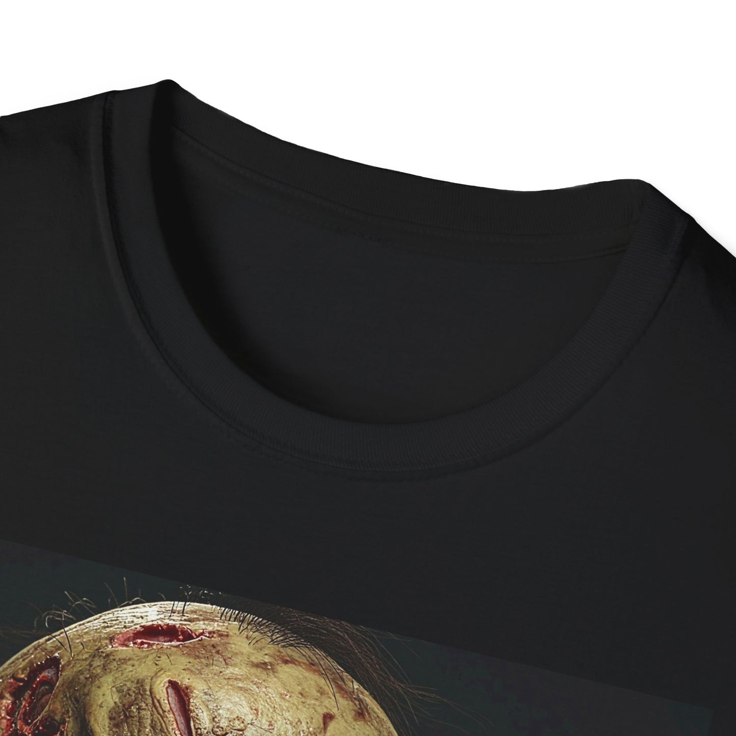 Apocalyptic Portrait Tee, bold, decaying zombie graphic