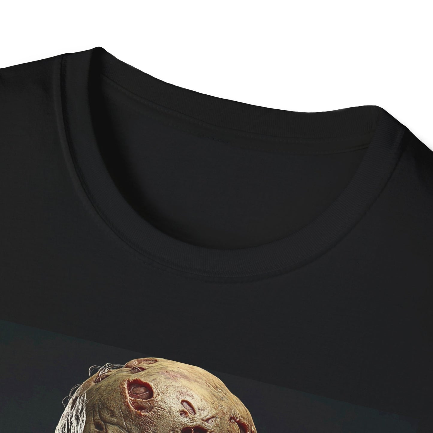 Apocalyptic Portrait Tee, bold, decaying zombie graphic