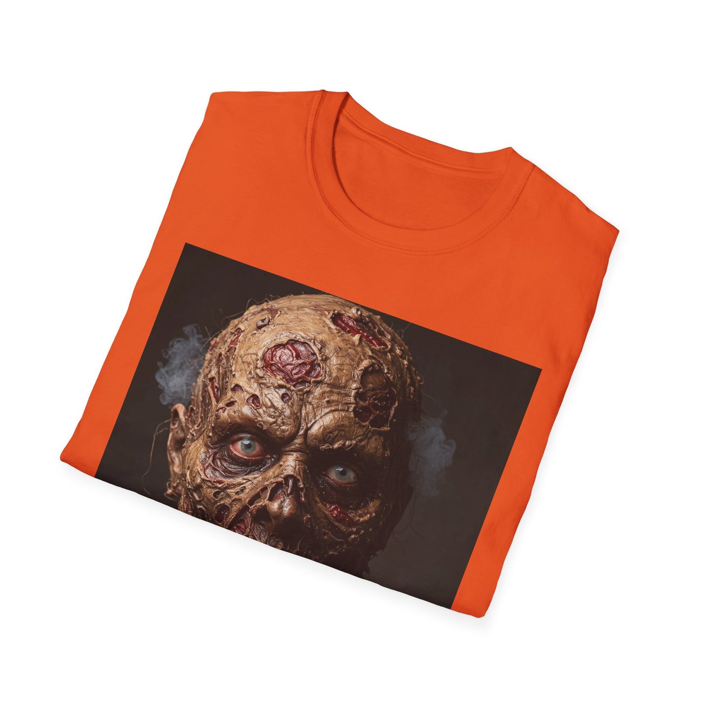 Apocalyptic Portrait Tee, bold, decaying zombie graphic