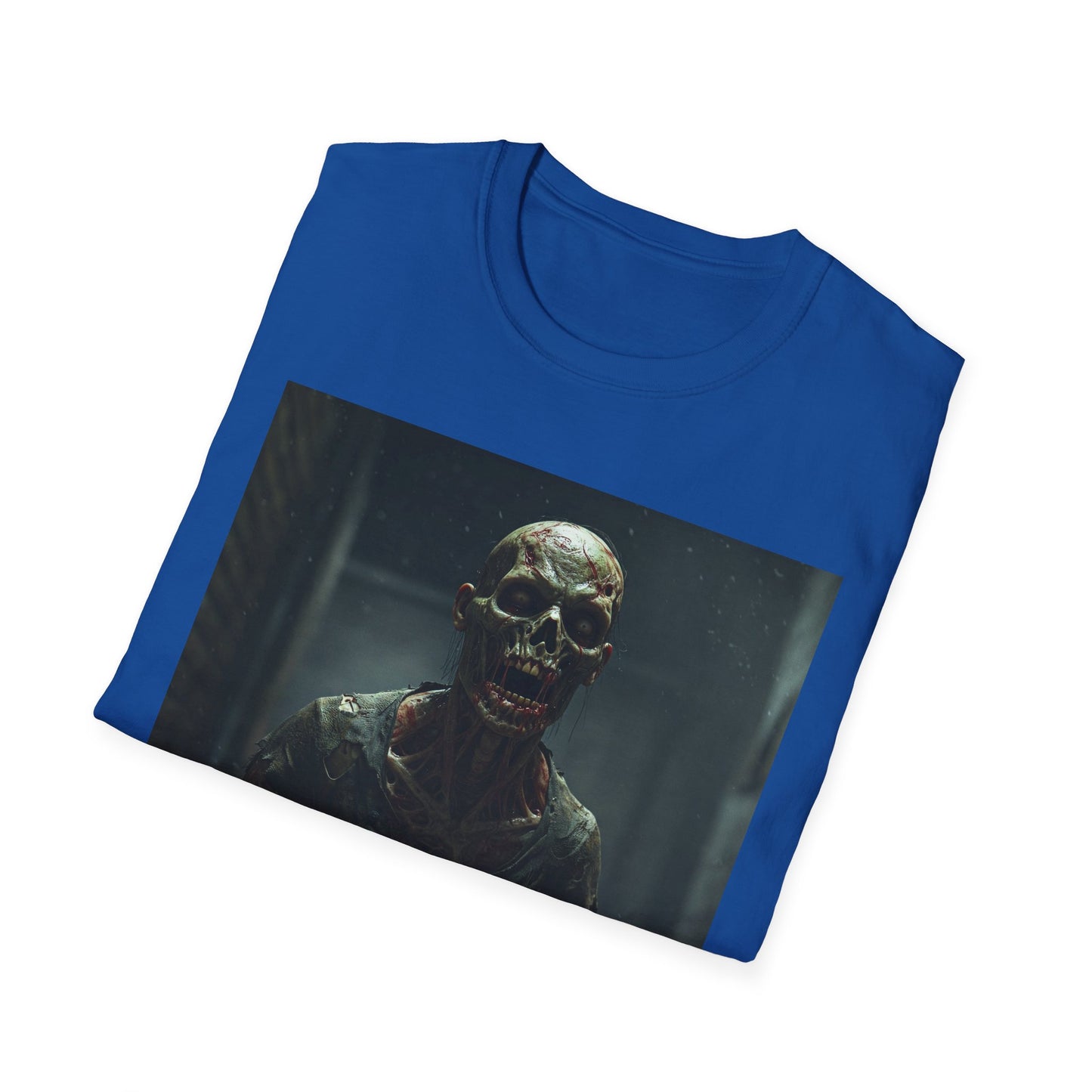 Apocalyptic Portrait Tee, bold, decaying zombie graphic